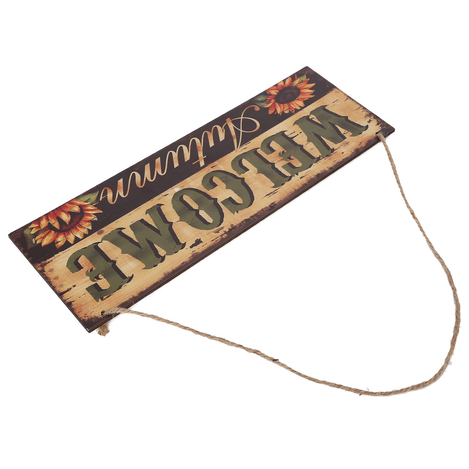 Wooden Door Hanging Plague with Pumpkin Sunflower Pattern for Indoor Outdoor Home DecorationJM00929 - Image 5