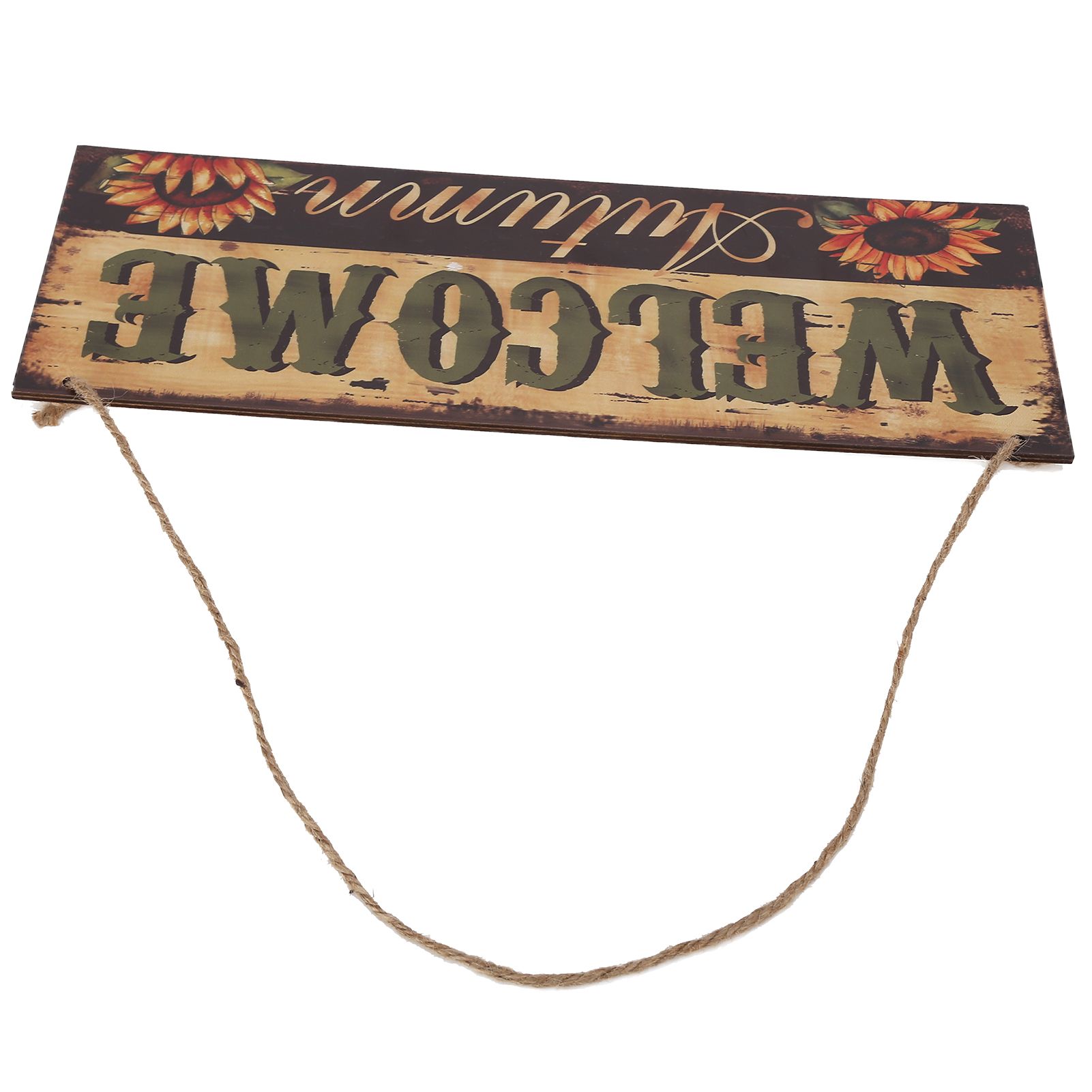 Wooden Door Hanging Plague with Pumpkin Sunflower Pattern for Indoor Outdoor Home DecorationJM00929 - Image 6