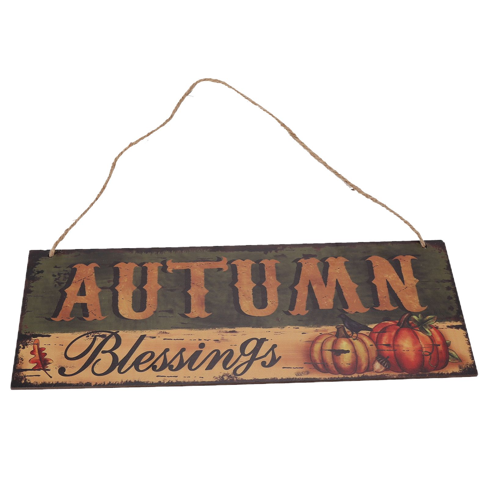 Wooden Door Hanging Plague with Pumpkin Sunflower Pattern for Indoor Outdoor Home DecorationJM00936 - Image 2