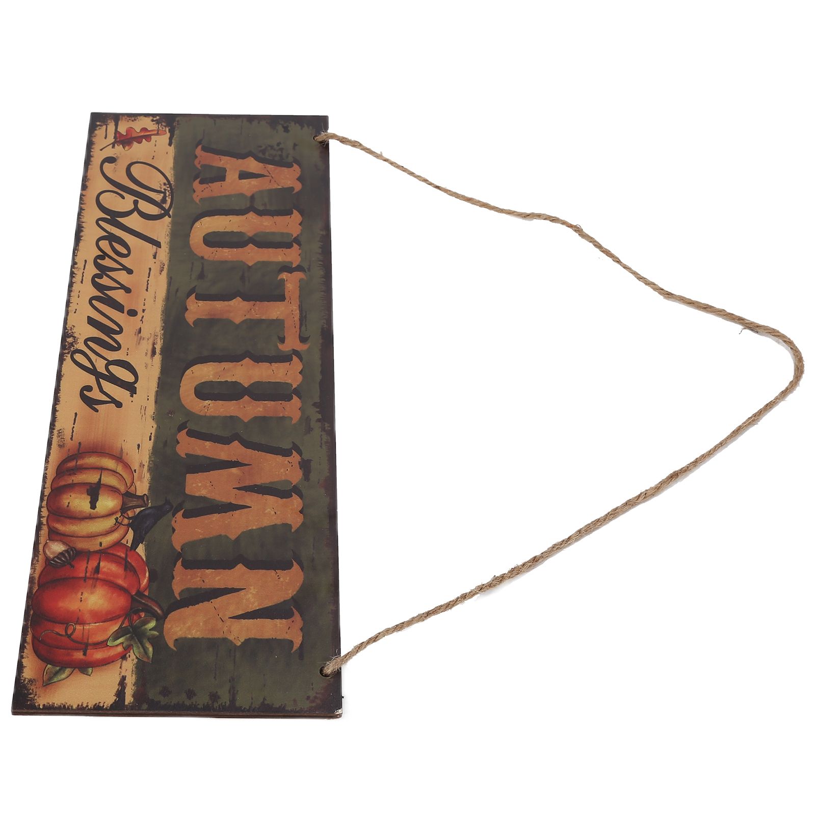Wooden Door Hanging Plague with Pumpkin Sunflower Pattern for Indoor Outdoor Home DecorationJM00936 - Image 4