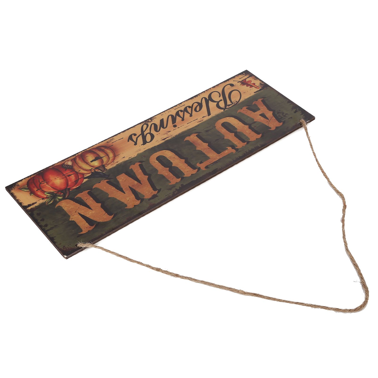 Wooden Door Hanging Plague with Pumpkin Sunflower Pattern for Indoor Outdoor Home DecorationJM00936 - Image 5