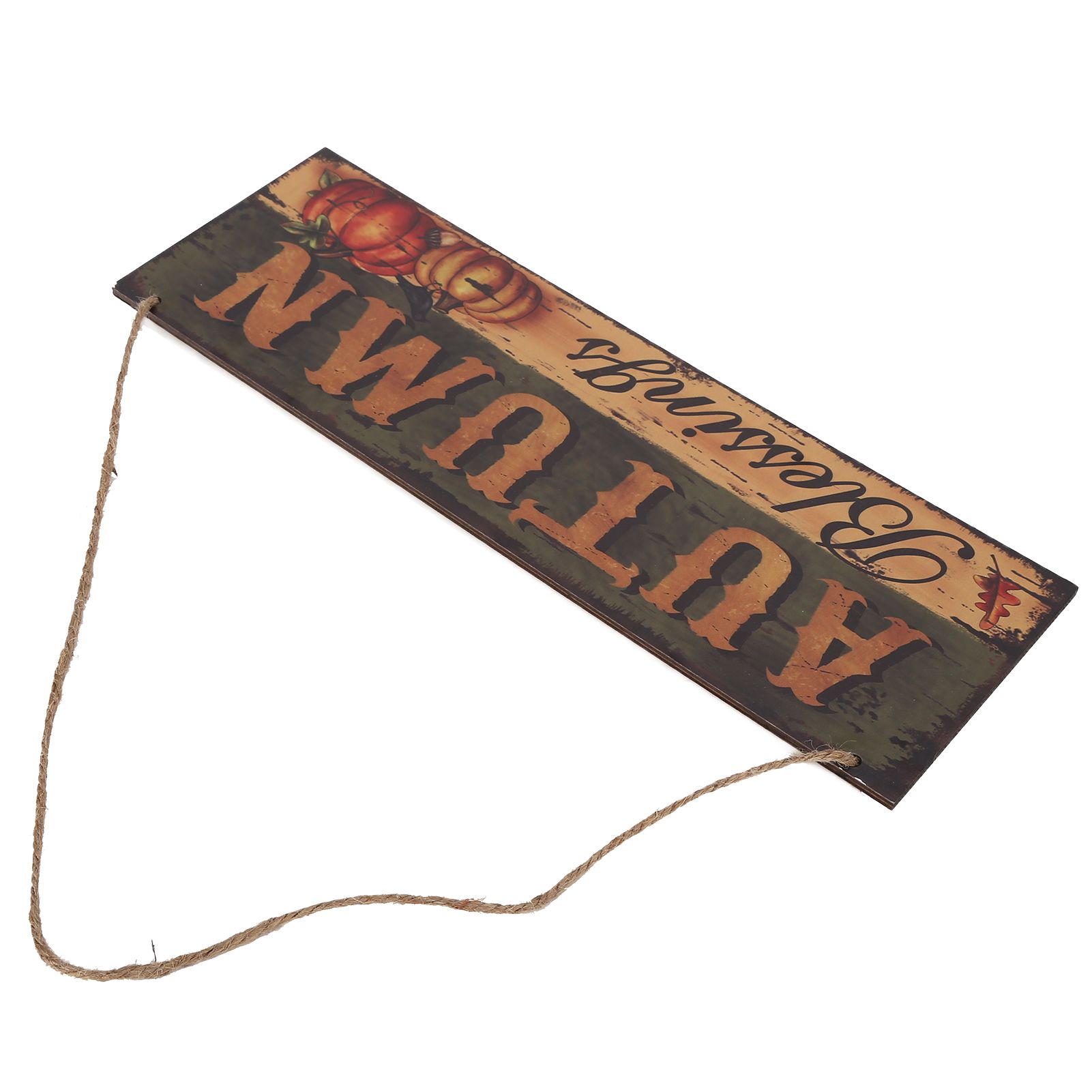 Wooden Door Hanging Plague with Pumpkin Sunflower Pattern for Indoor Outdoor Home DecorationJM00936 - Image 7
