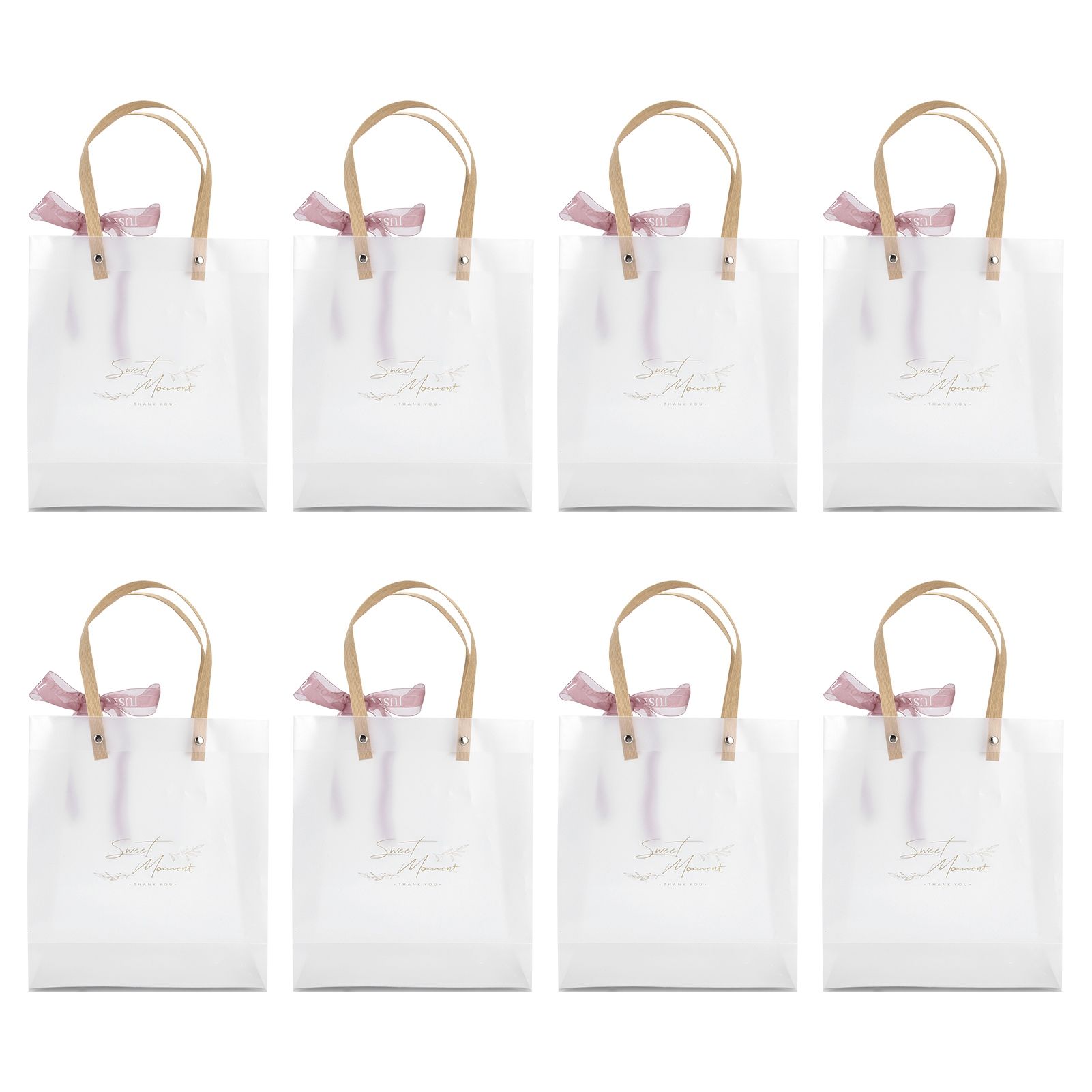 10Pcs Innovative Wedding Candy Box PVC Transparent Handbag for Birthday Party Christmas - Image 2