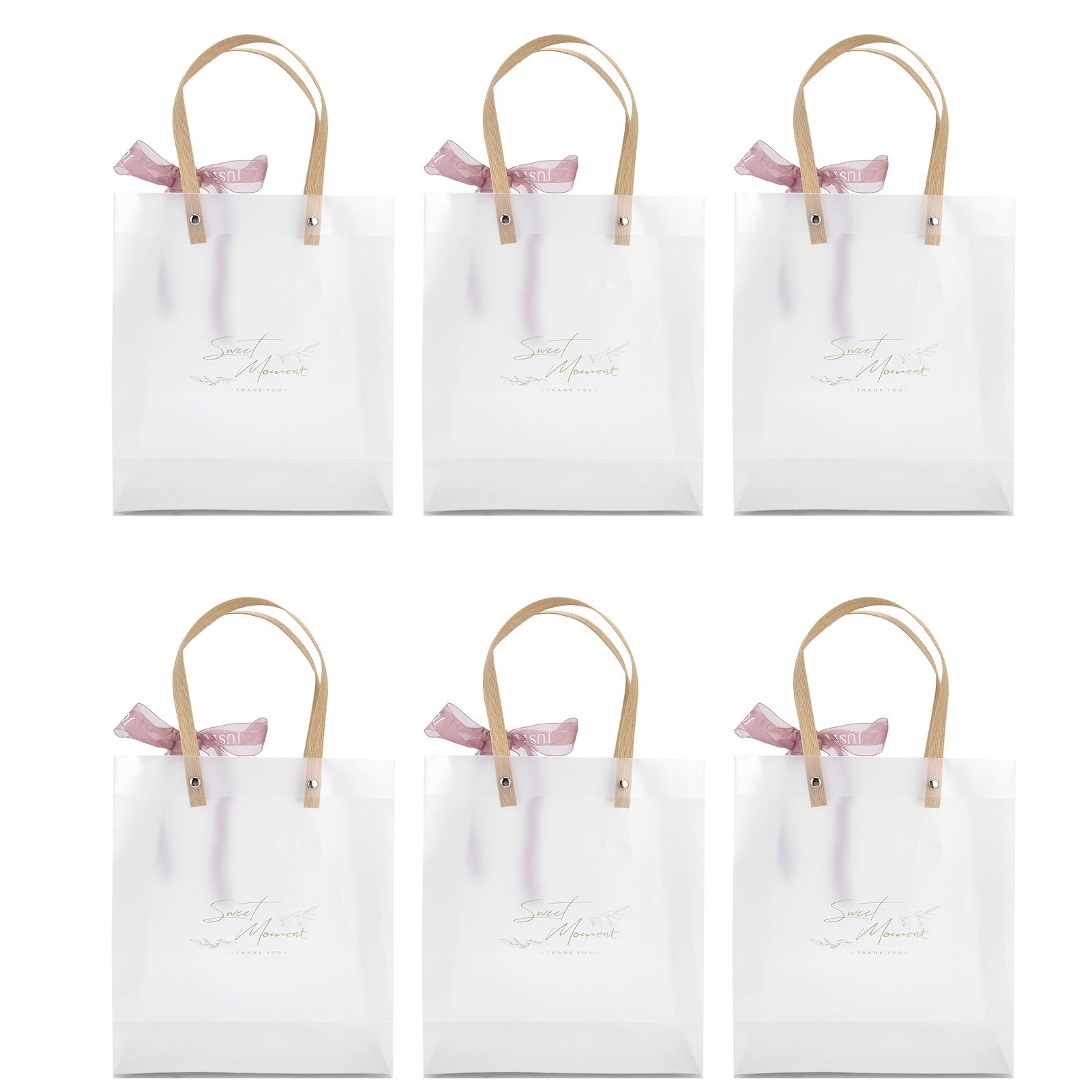 10Pcs Innovative Wedding Candy Box PVC Transparent Handbag for Birthday Party Christmas - Image 3