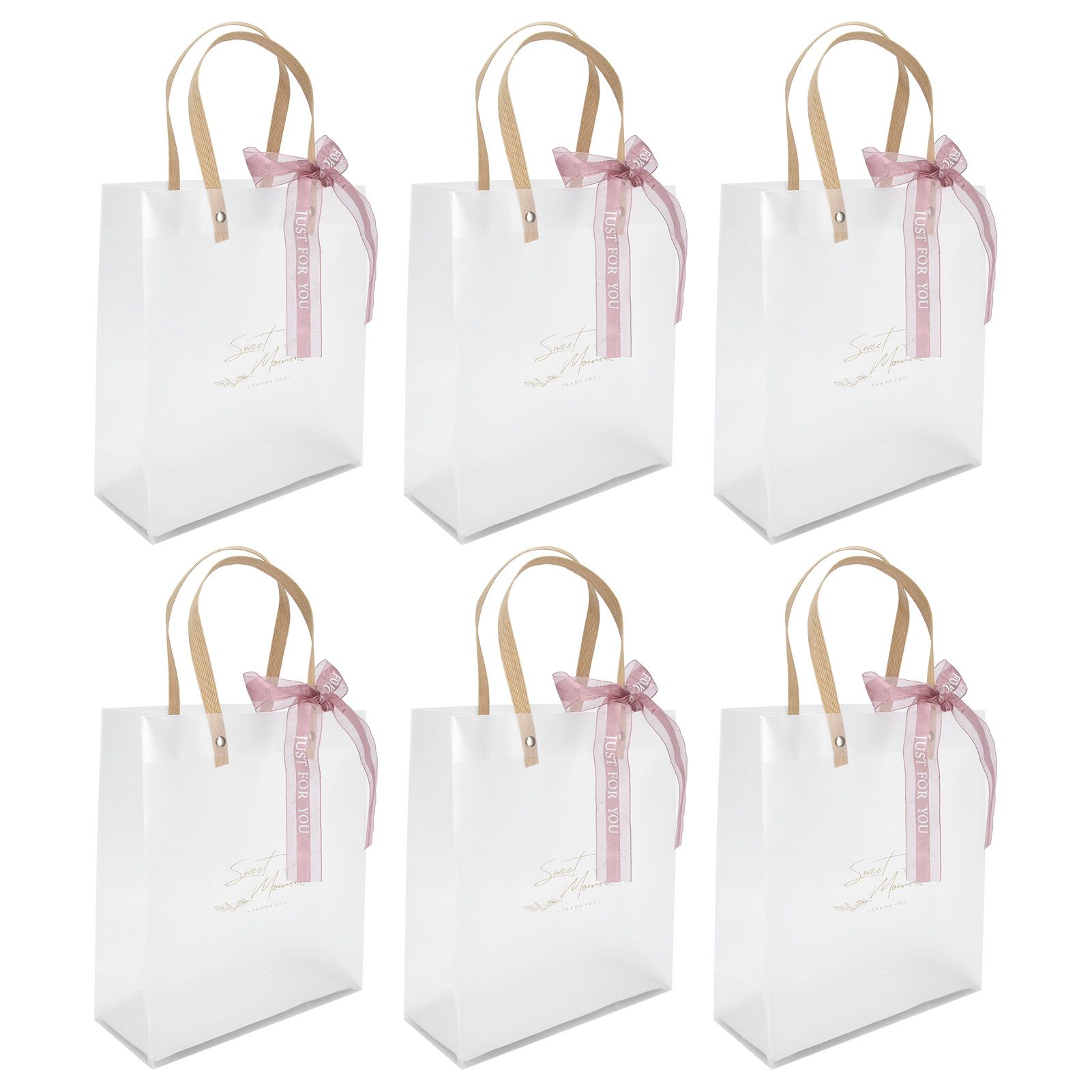 10Pcs Innovative Wedding Candy Box PVC Transparent Handbag for Birthday Party Christmas - Image 8