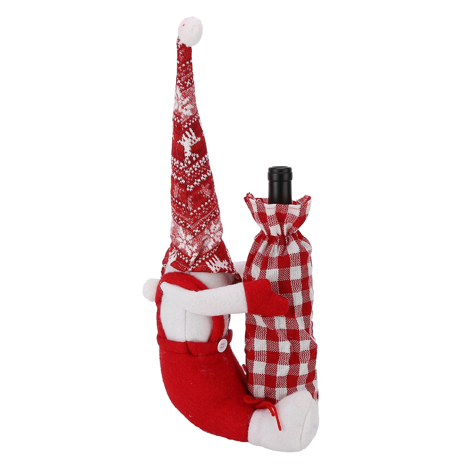 Wine Bottle Cover Faceless Baby Colorful Durable Thick Soft Wine Bottle Sweater for Christmas - Image 3