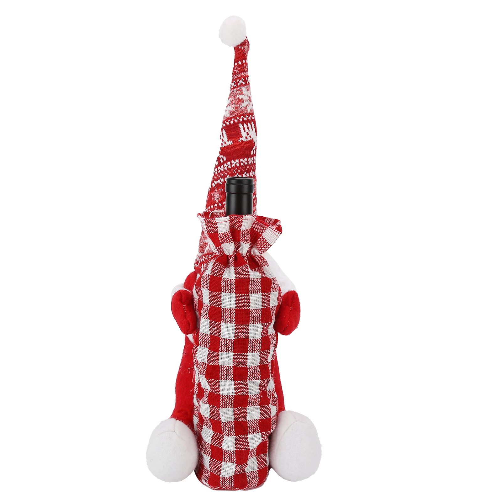 Wine Bottle Cover Faceless Baby Colorful Durable Thick Soft Wine Bottle Sweater for Christmas - Image 5