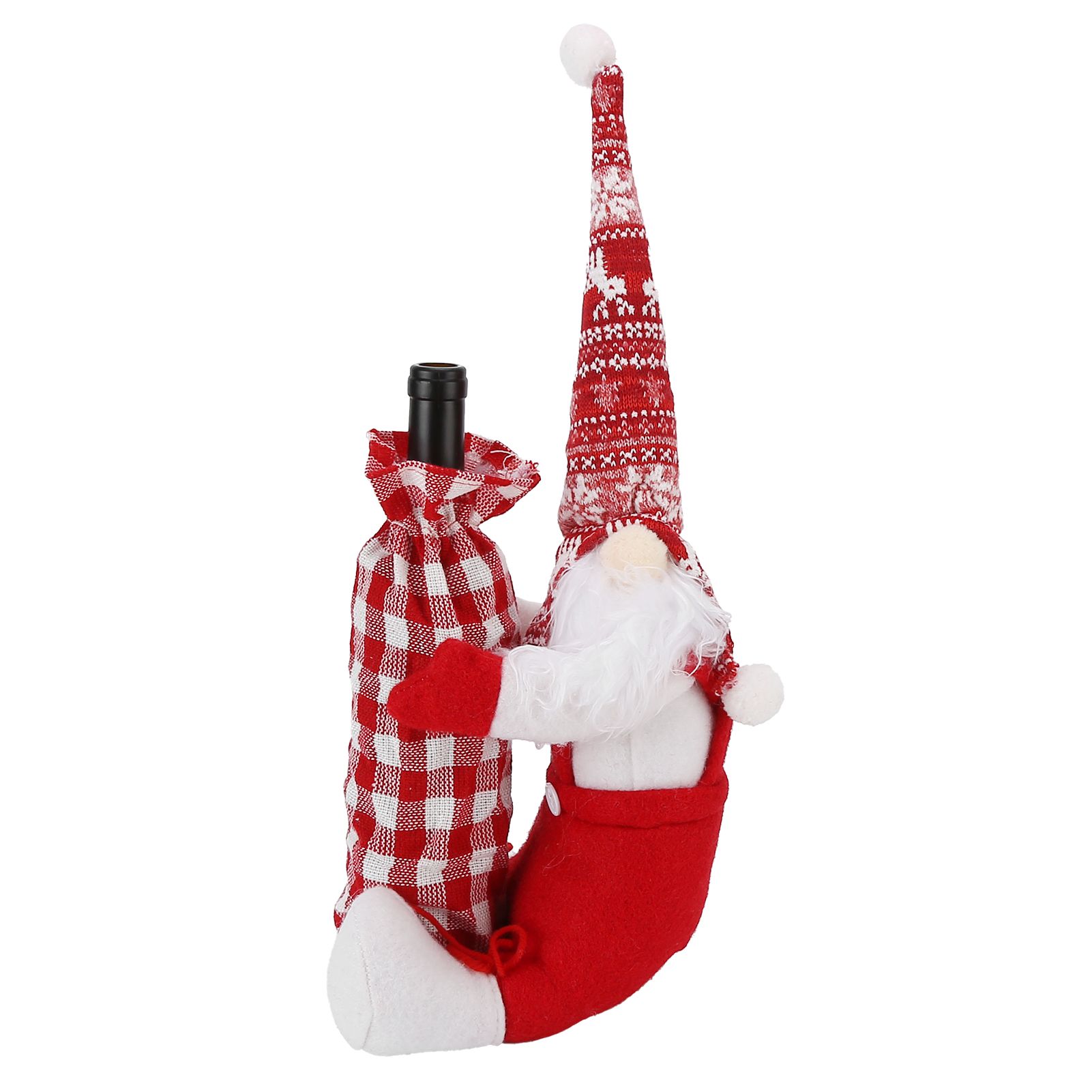 Wine Bottle Cover Faceless Baby Colorful Durable Thick Soft Wine Bottle Sweater for Christmas - Image 6