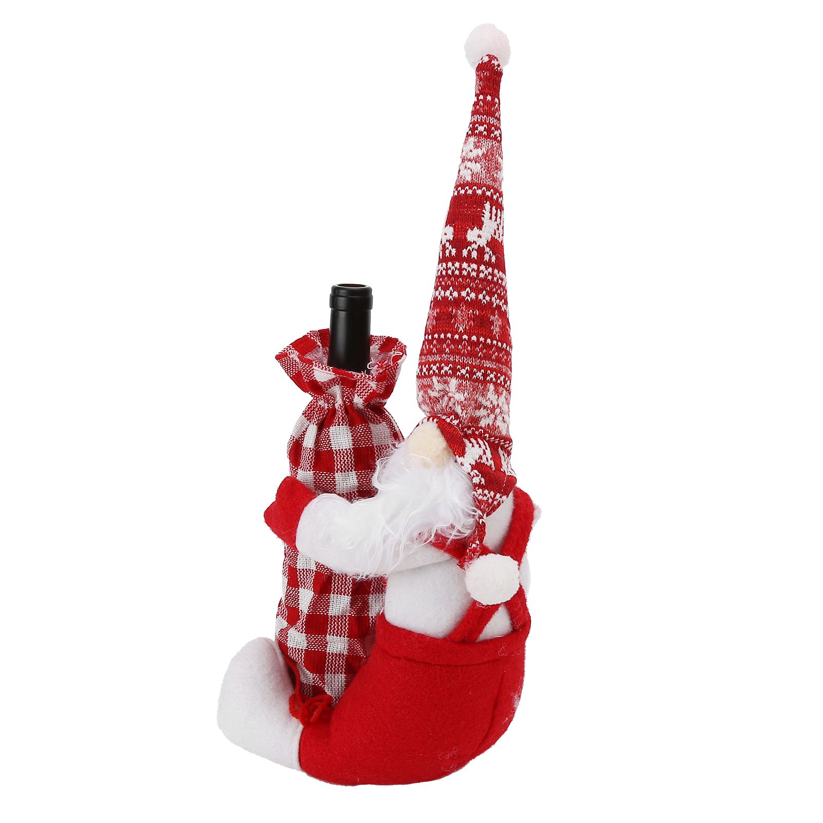 Wine Bottle Cover Faceless Baby Colorful Durable Thick Soft Wine Bottle Sweater for Christmas - Image 7