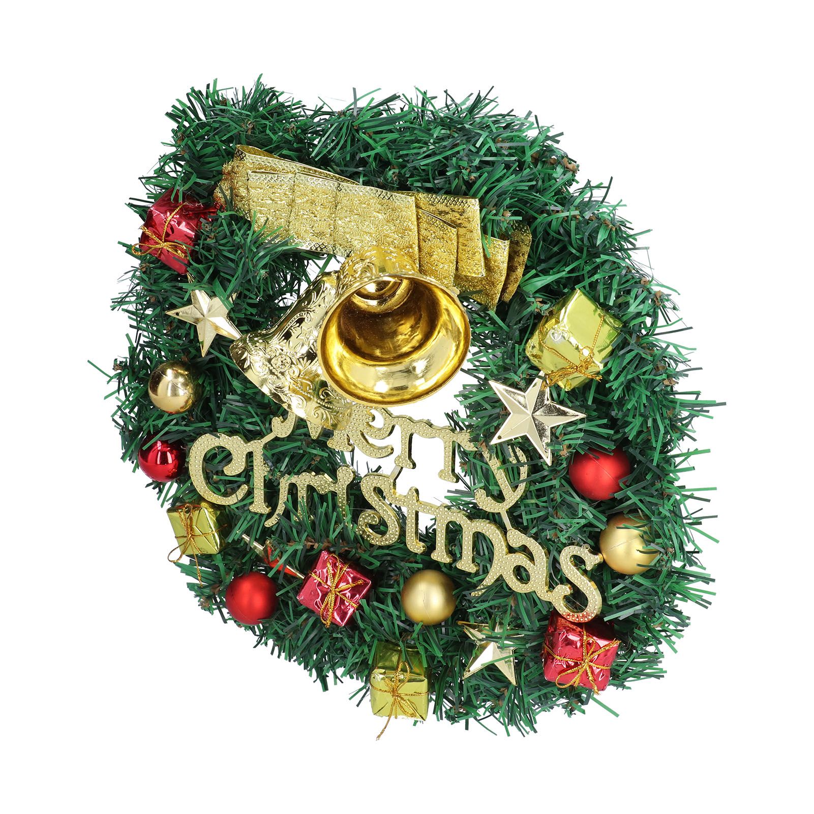 Christmas Wreath Outdoor Lighted Christmas Wreath for Holiday Xmas Party Decorations - Image 2