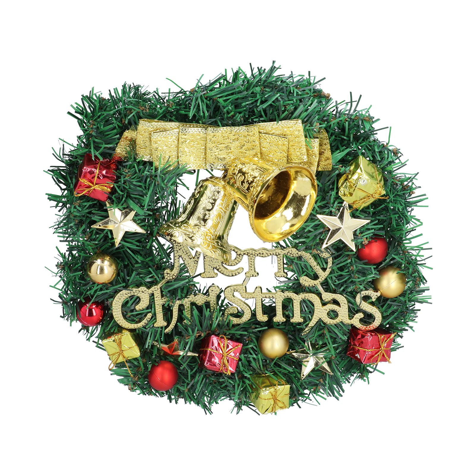 Christmas Wreath Outdoor Lighted Christmas Wreath for Holiday Xmas Party Decorations - Image 3