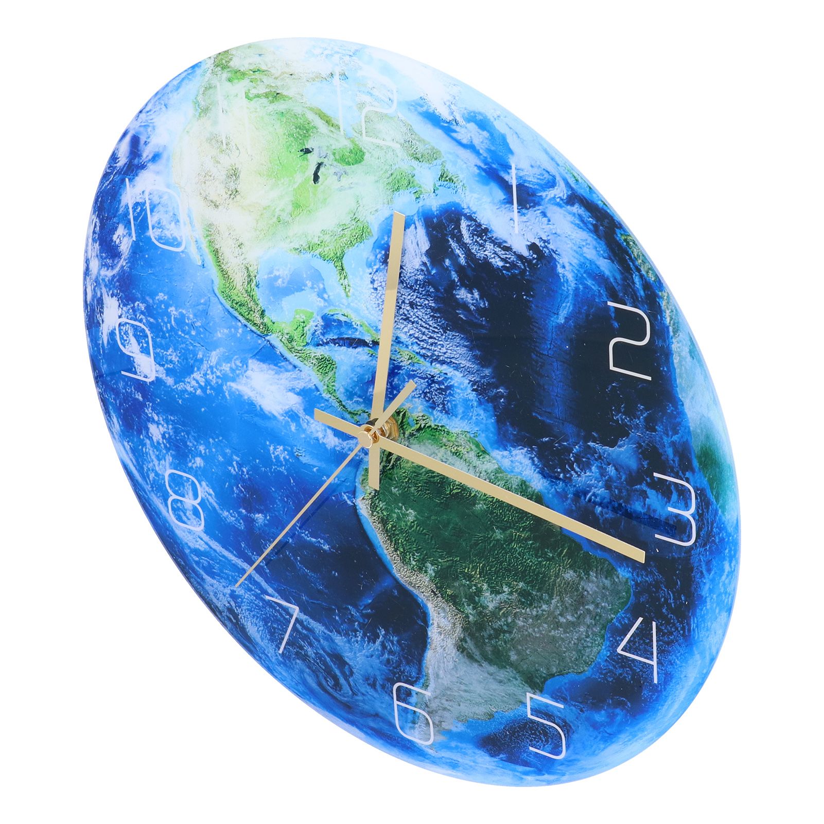Earth Wall Clock Acrylic Silent Movement Accurate Cutting Stable Non Ticking Space Science Clock for Home Coffee Shop - Image 4
