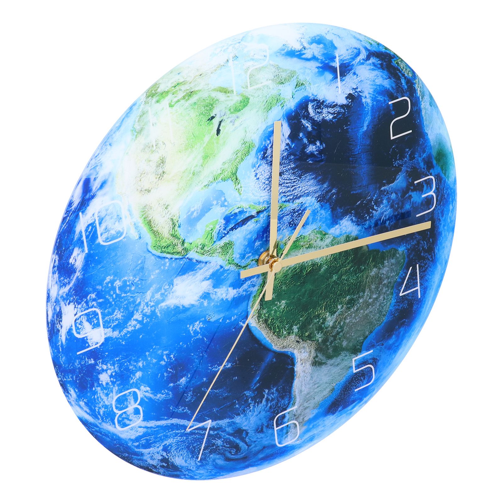 Earth Wall Clock Acrylic Silent Movement Accurate Cutting Stable Non Ticking Space Science Clock for Home Coffee Shop - Image 5