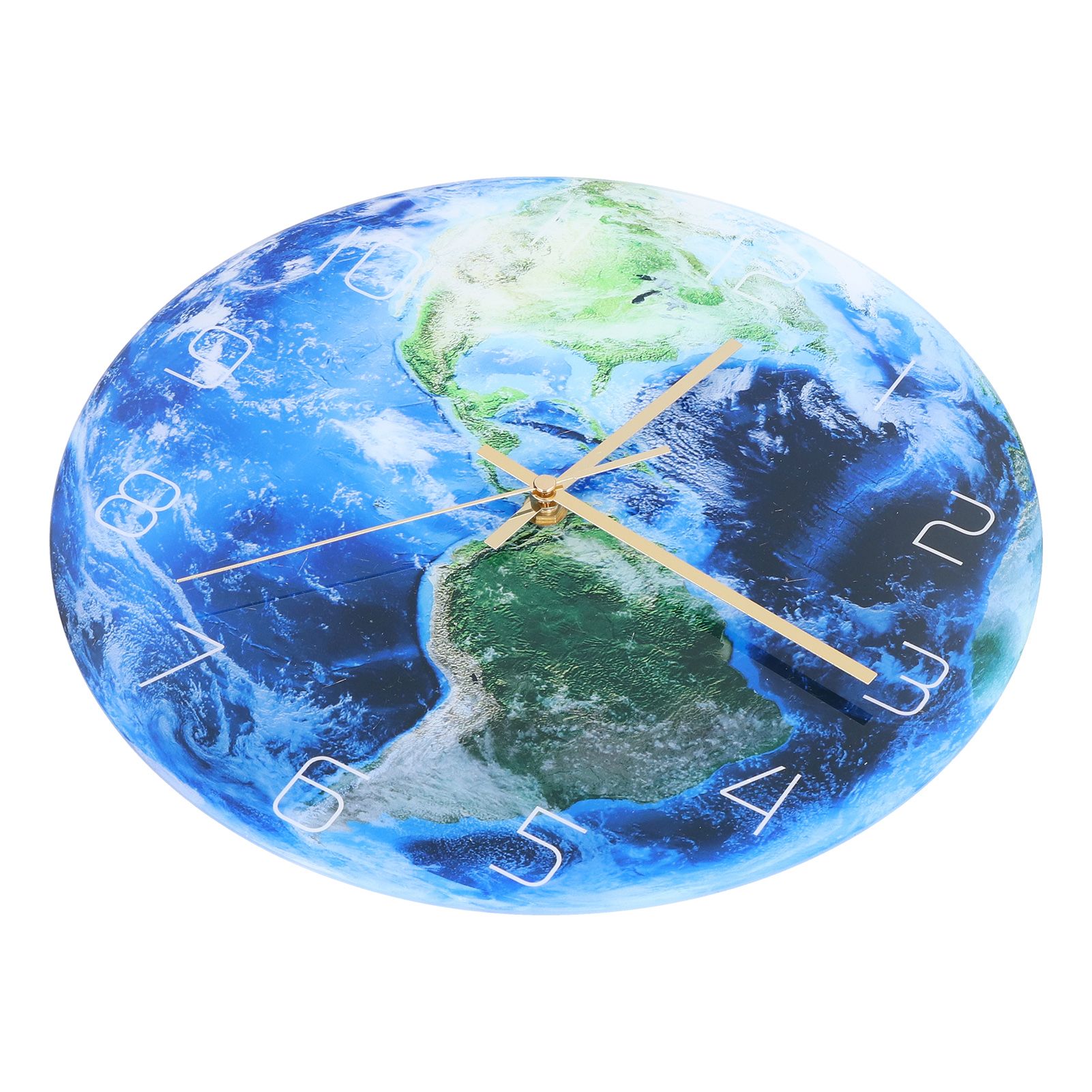 Earth Wall Clock Acrylic Silent Movement Accurate Cutting Stable Non Ticking Space Science Clock for Home Coffee Shop - Image 7