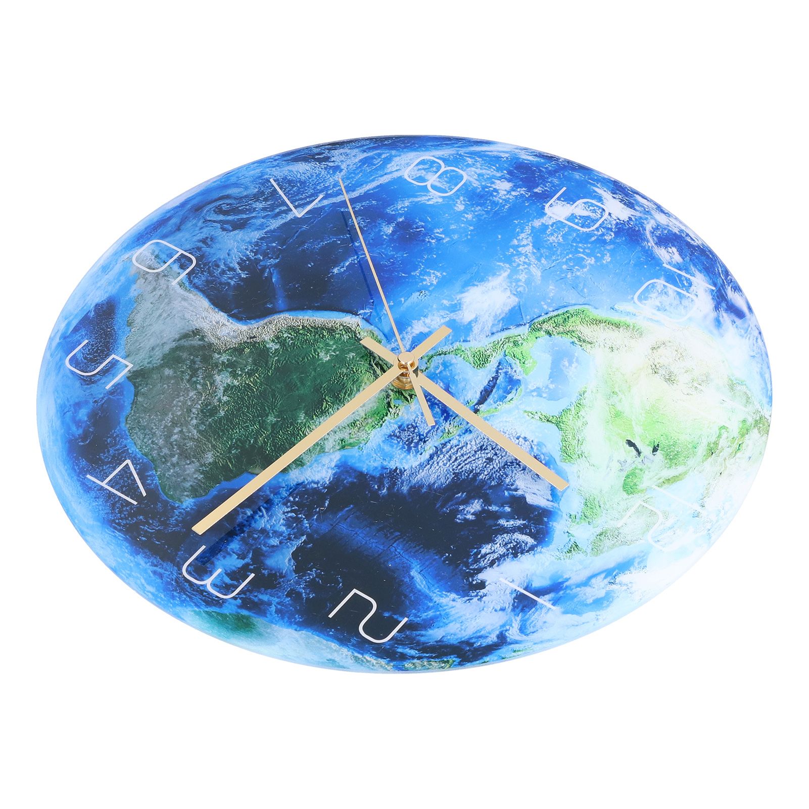 Earth Wall Clock Acrylic Silent Movement Accurate Cutting Stable Non Ticking Space Science Clock for Home Coffee Shop - Image 8