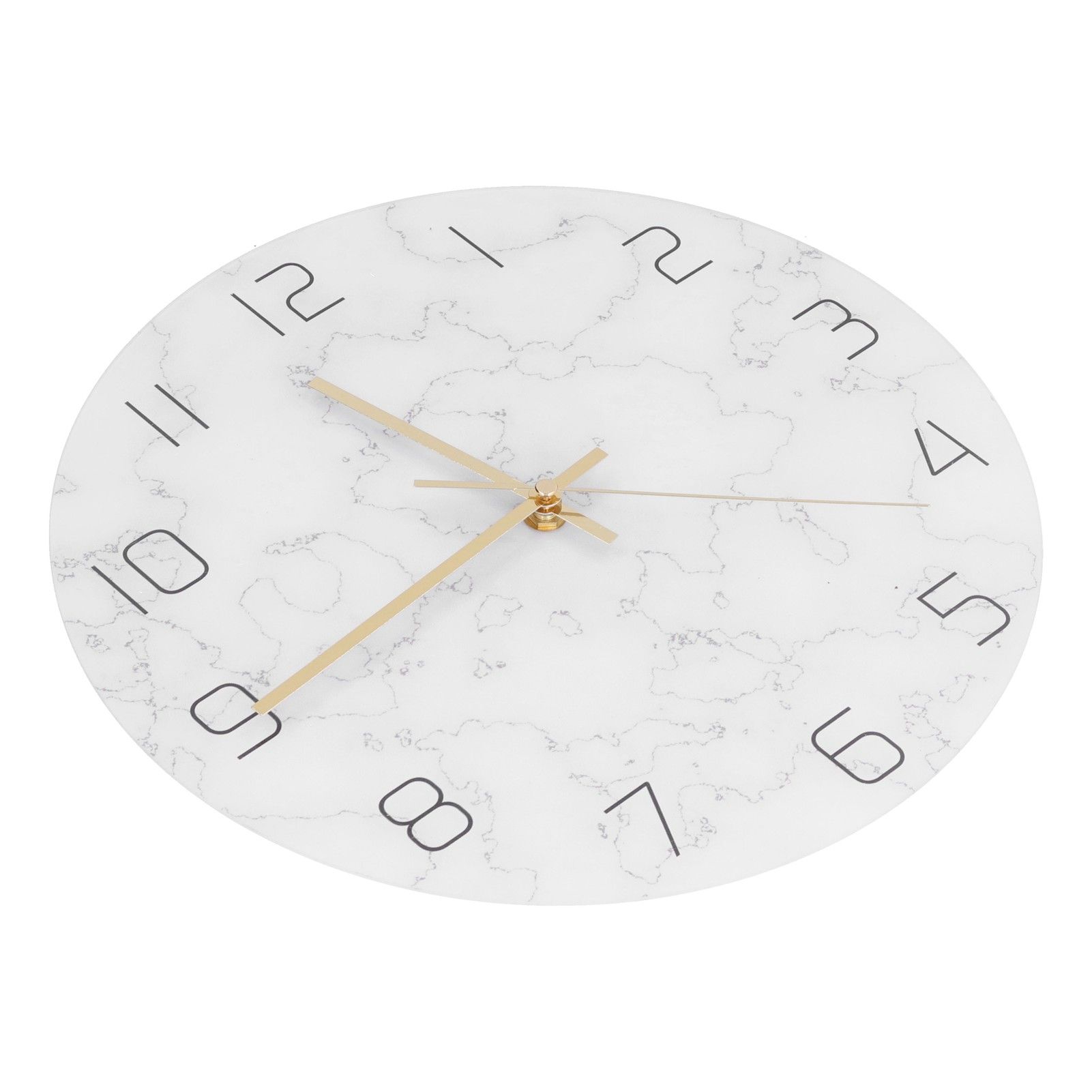 Simple Marble Wall Clock Fashion Cracked Acrylic Material UV Printing Clock Living Room Decoration - Image 3
