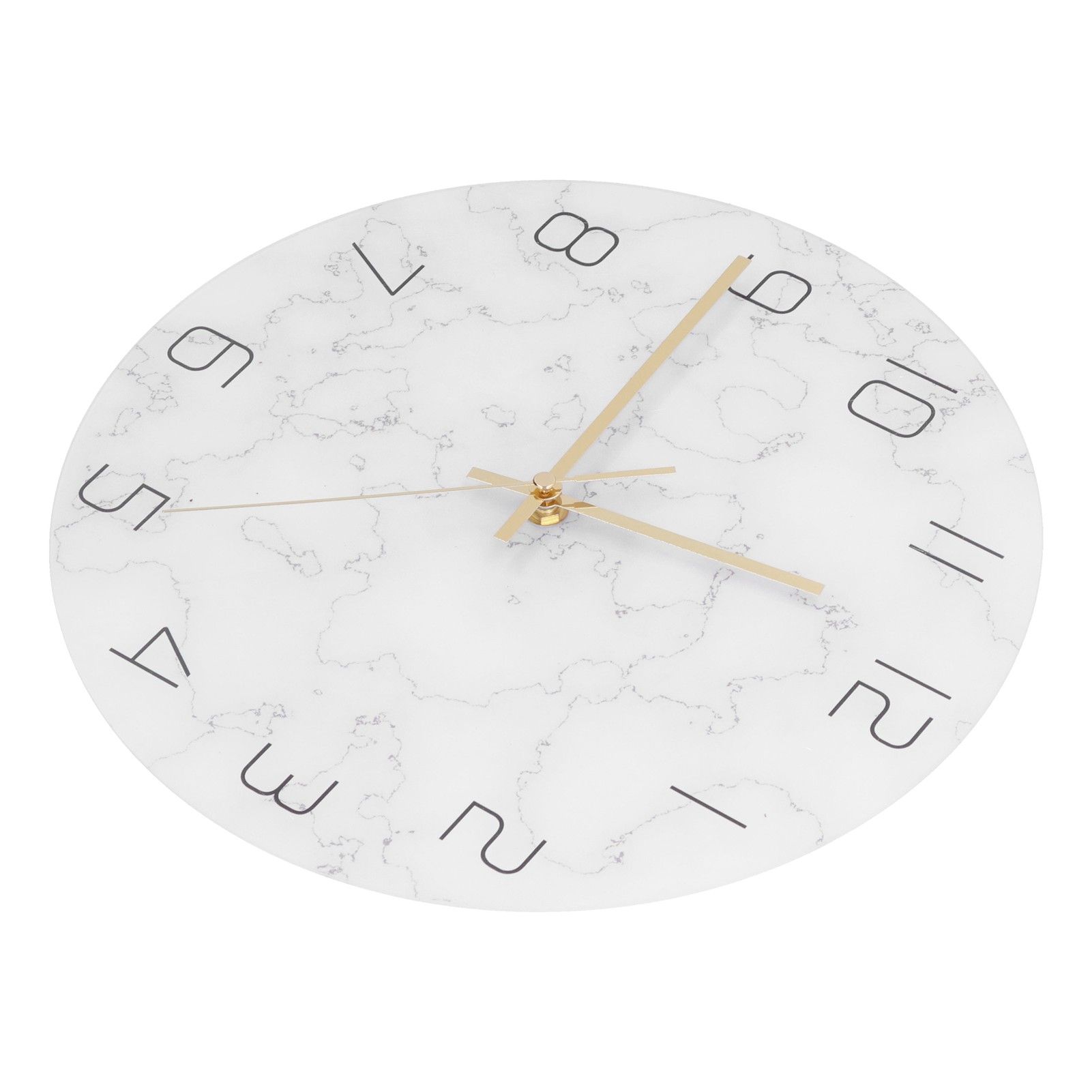Simple Marble Wall Clock Fashion Cracked Acrylic Material UV Printing Clock Living Room Decoration - Image 4