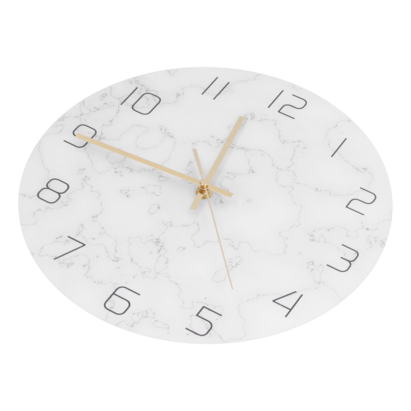Simple Marble Wall Clock Fashion Cracked Acrylic Material UV Printing Clock Living Room Decoration - Image 5