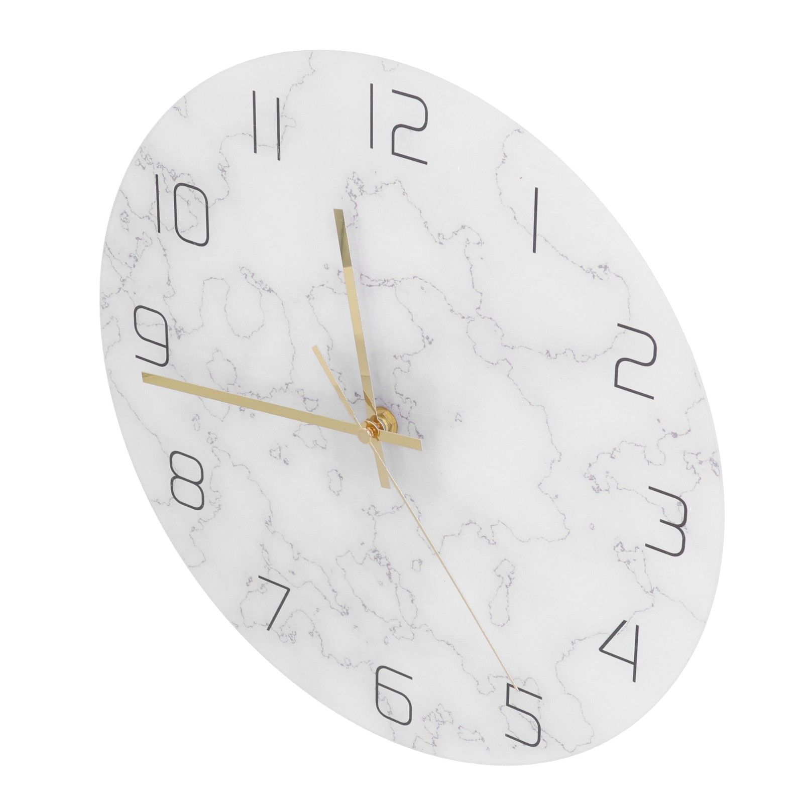 Simple Marble Wall Clock Fashion Cracked Acrylic Material UV Printing Clock Living Room Decoration - Image 7