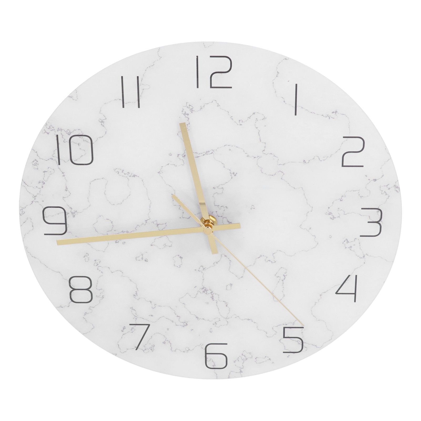 Simple Marble Wall Clock Fashion Cracked Acrylic Material UV Printing Clock Living Room Decoration - Image 8