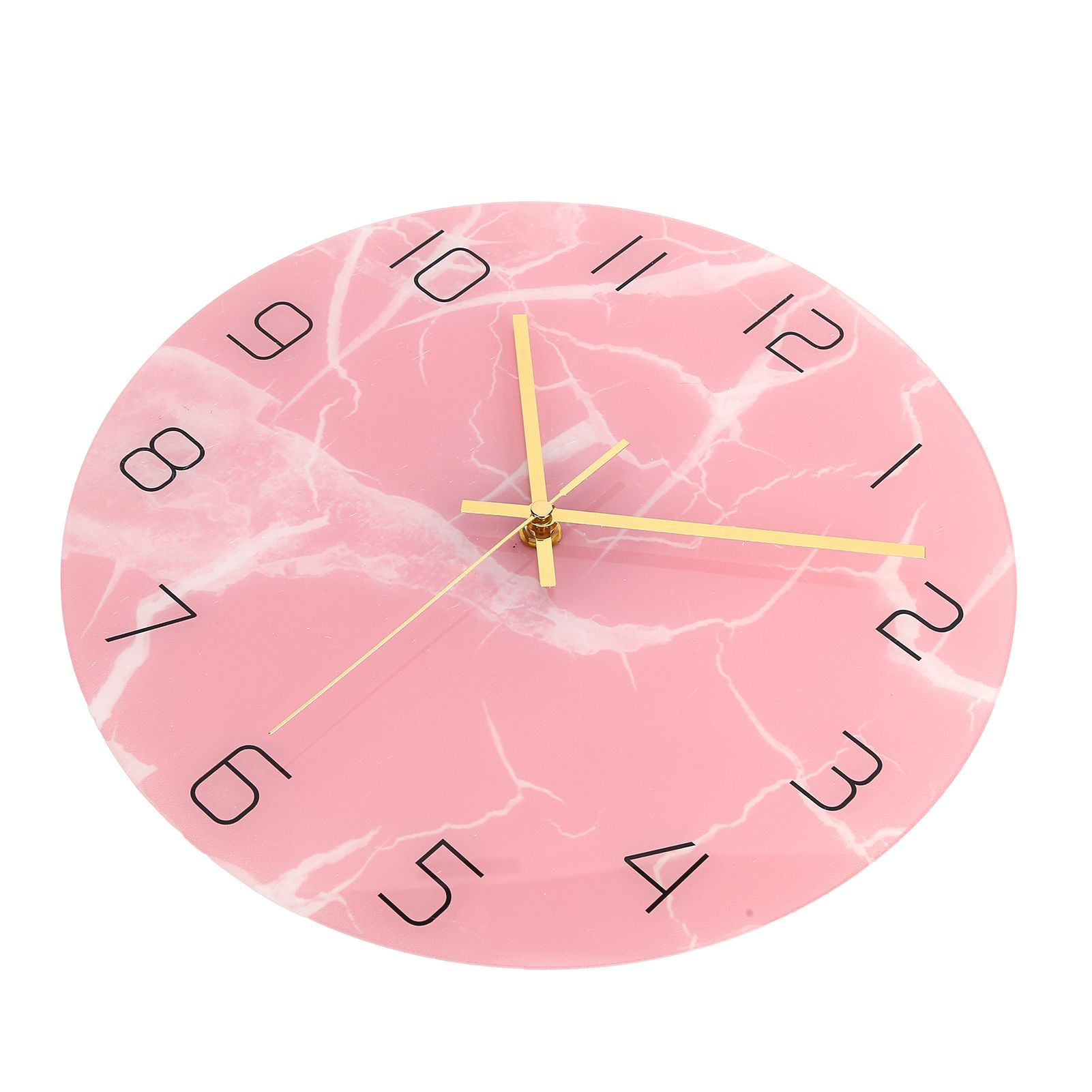 Innovative Pink Wall Clock Acrylic UV Printing Clock for Living Room Home Bedroom - Image 3