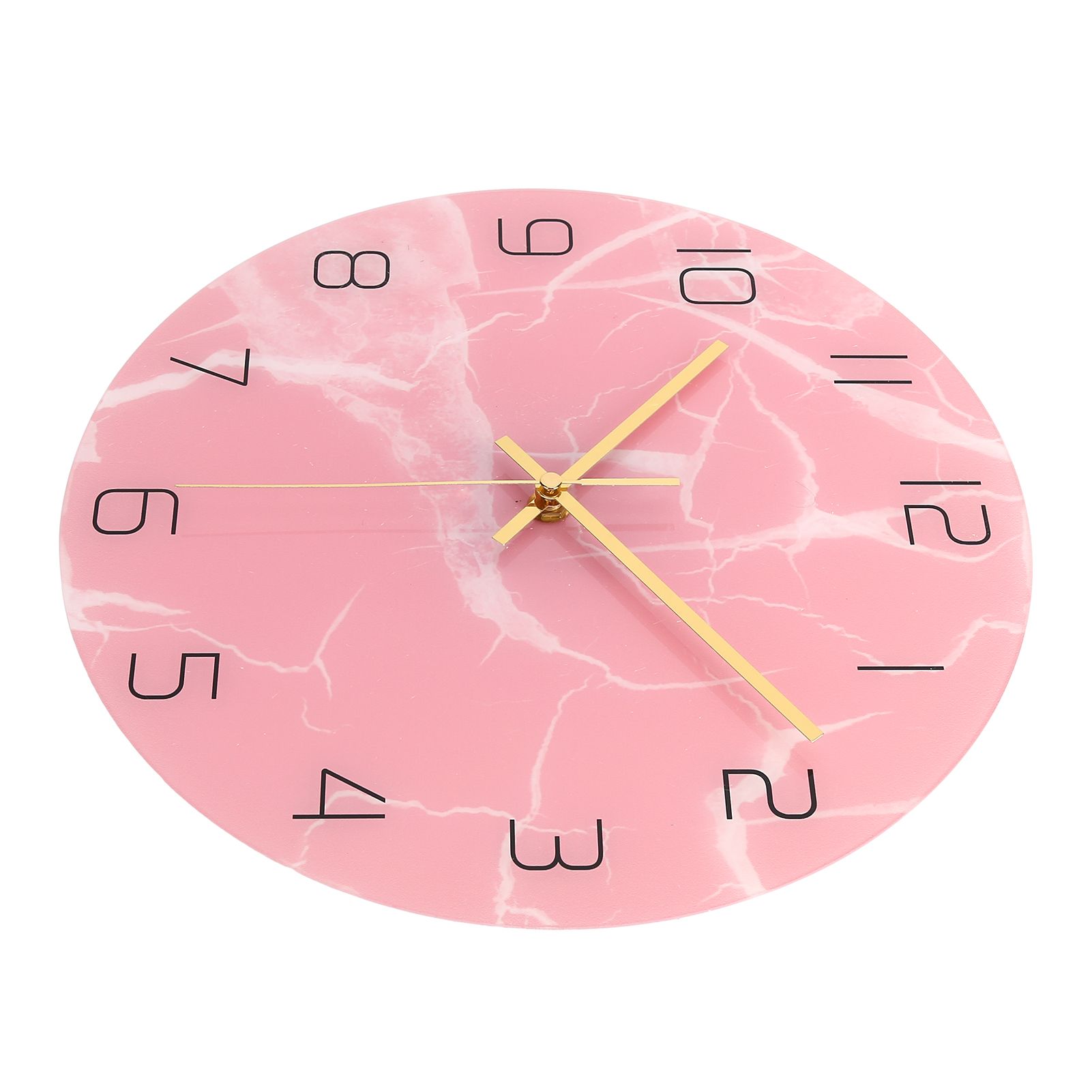Innovative Pink Wall Clock Acrylic UV Printing Clock for Living Room Home Bedroom - Image 4