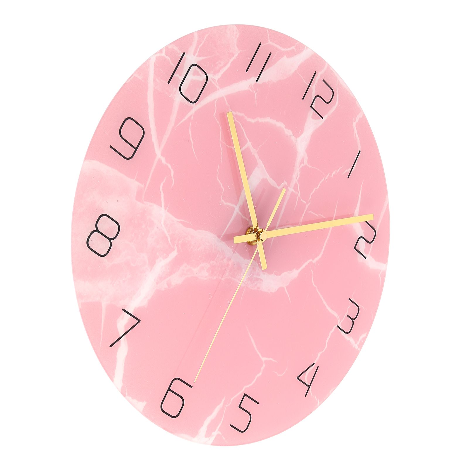 Innovative Pink Wall Clock Acrylic UV Printing Clock for Living Room Home Bedroom - Image 5