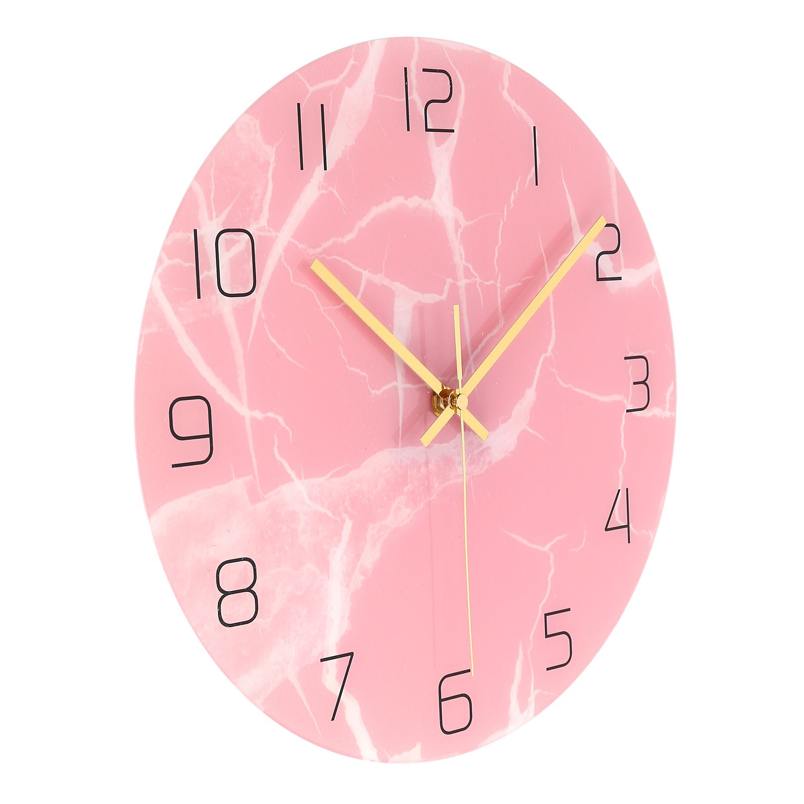 Innovative Pink Wall Clock Acrylic UV Printing Clock for Living Room Home Bedroom - Image 6