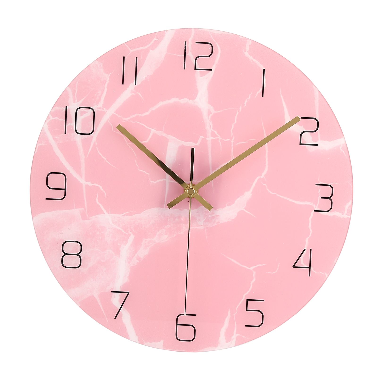 Innovative Pink Wall Clock Acrylic UV Printing Clock for Living Room Home Bedroom - Image 7