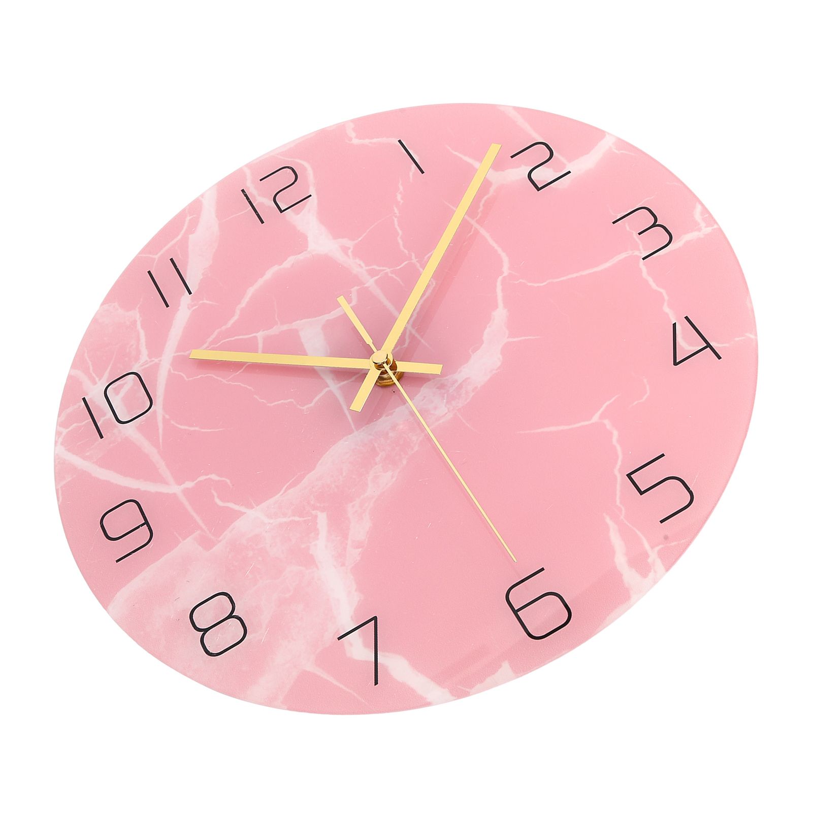Innovative Pink Wall Clock Acrylic UV Printing Clock for Living Room Home Bedroom - Image 8
