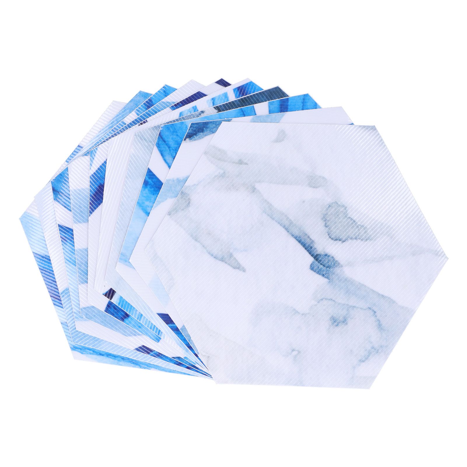 3 Dimensional Simulation Hexagonal Tile Sticker PVC Self Adhesive Anti Slip Floor Sticker for Home - Image 1