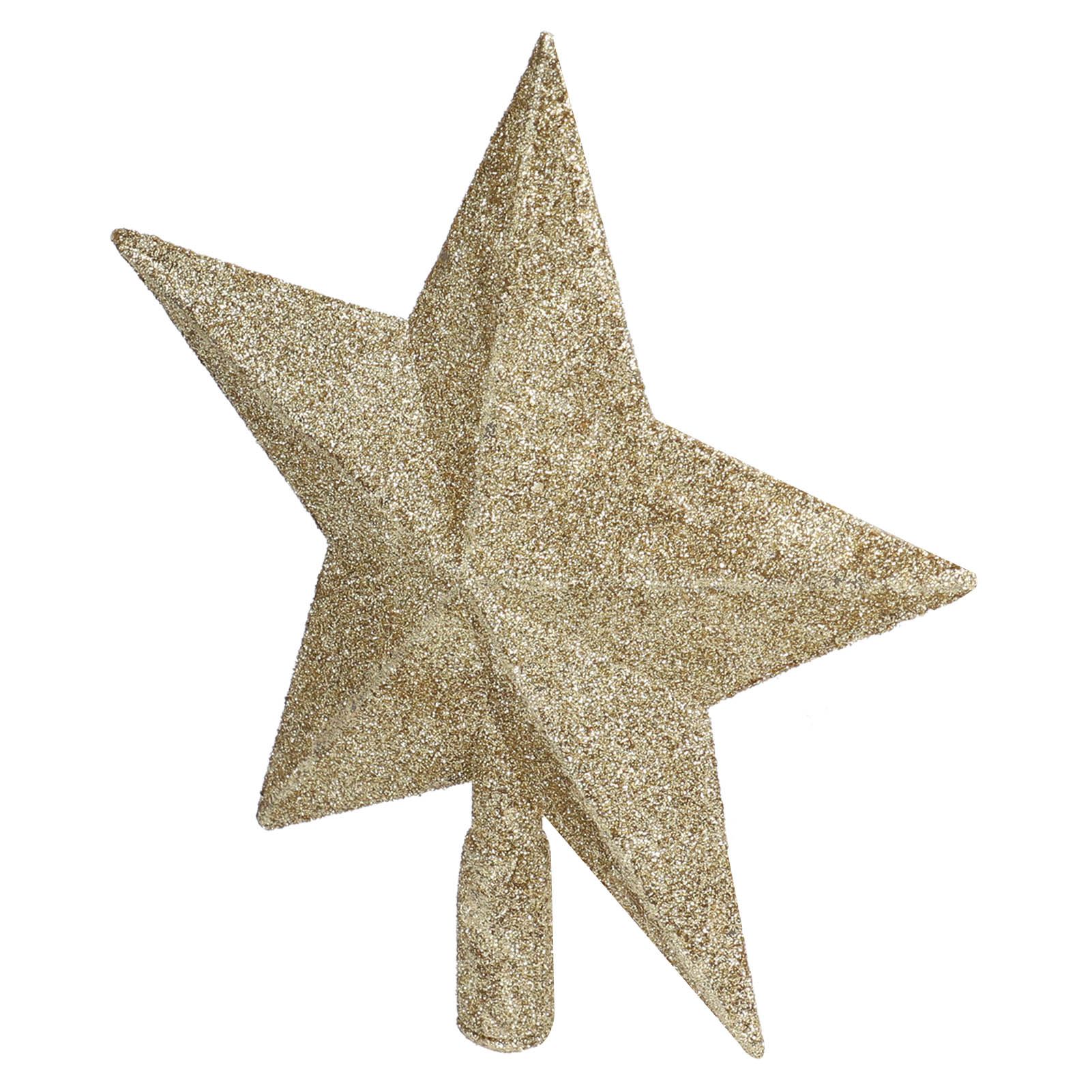 Star Tree Topper Decorated Golden Light Weight Shiny Mini Christmas Tree Topper for Home Shop - Image 6