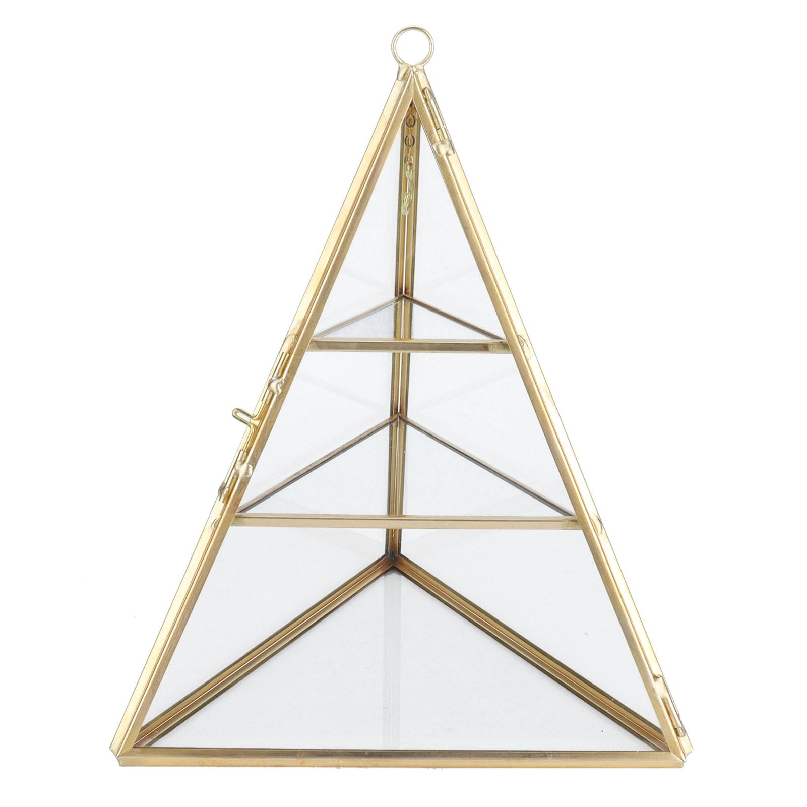 Jewelry Storage Rack Pyramid Shape 3 Layers Decorative Display Stand for Earrings Necklaces Bracelets - Image 1