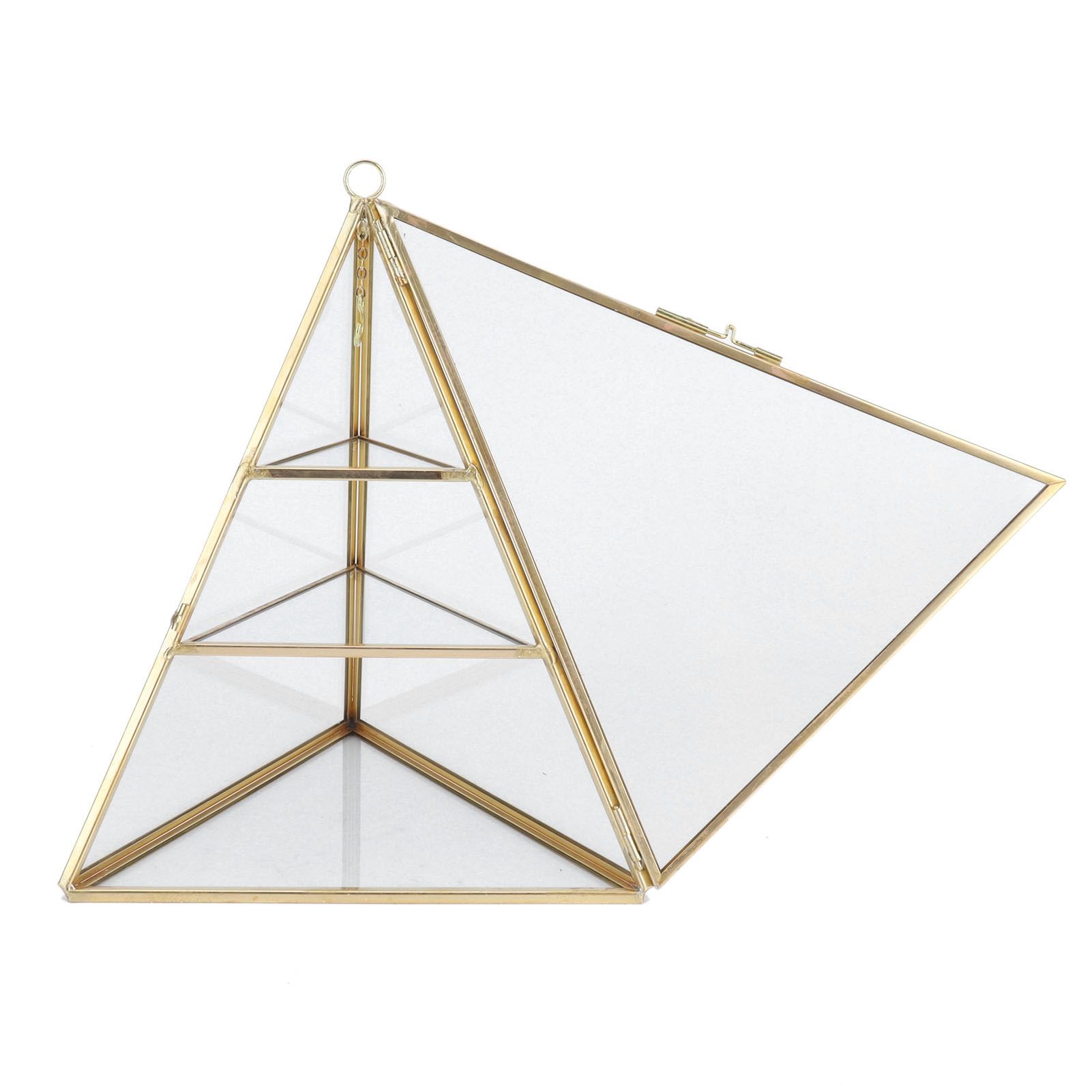 Jewelry Storage Rack Pyramid Shape 3 Layers Decorative Display Stand for Earrings Necklaces Bracelets - Image 3