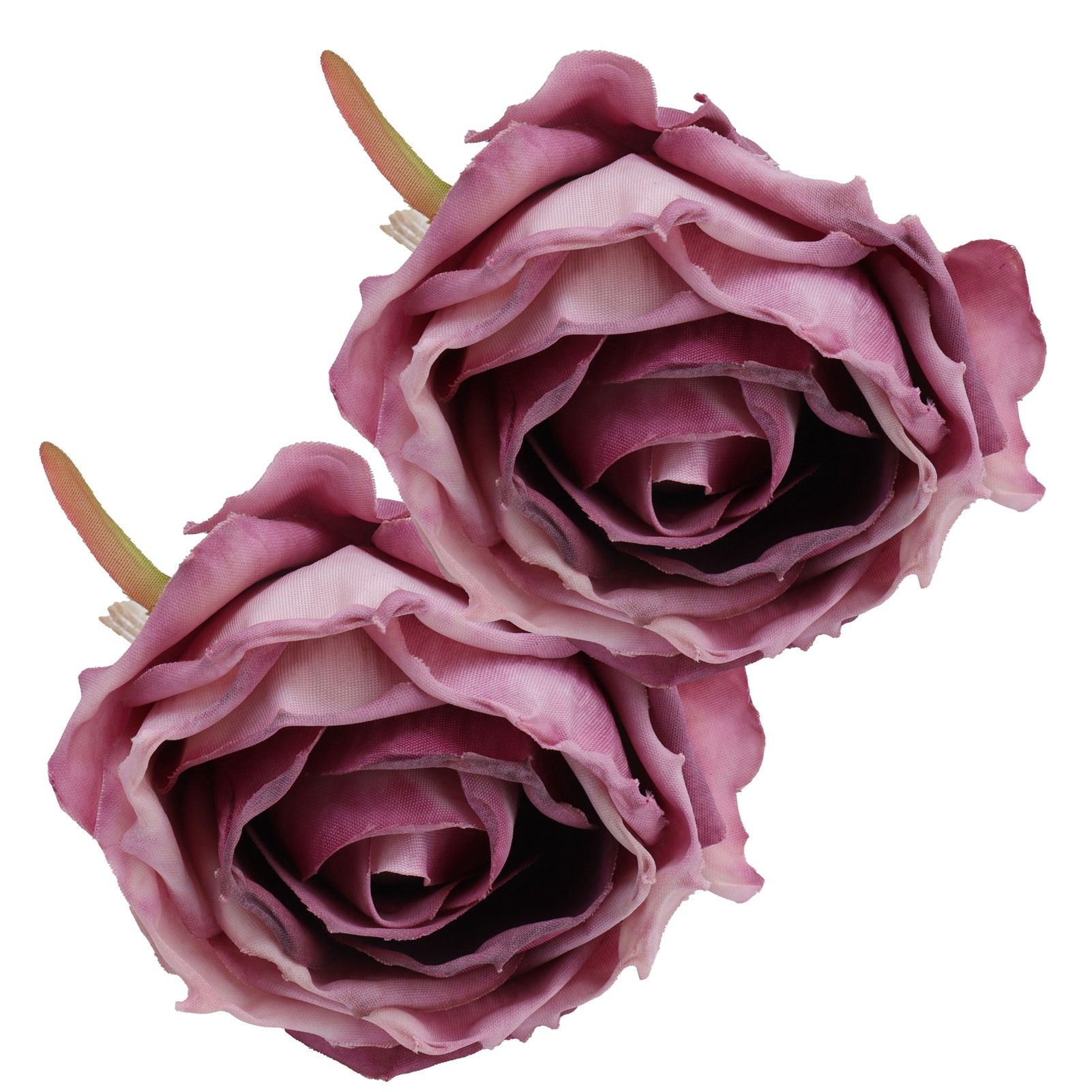 2Pcs Novelty Wooden Napkin Buckle Artificial Floral Napkin Ring for Festival Table DecorationPurple - Image 4