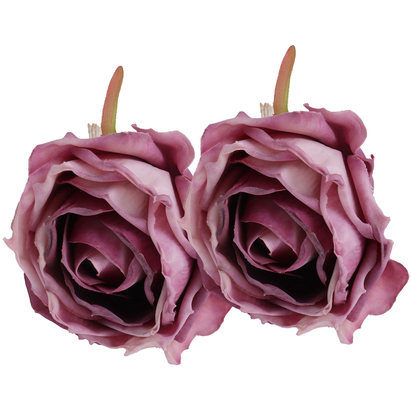 2Pcs Novelty Wooden Napkin Buckle Artificial Floral Napkin Ring for Festival Table DecorationPurple - Image 5