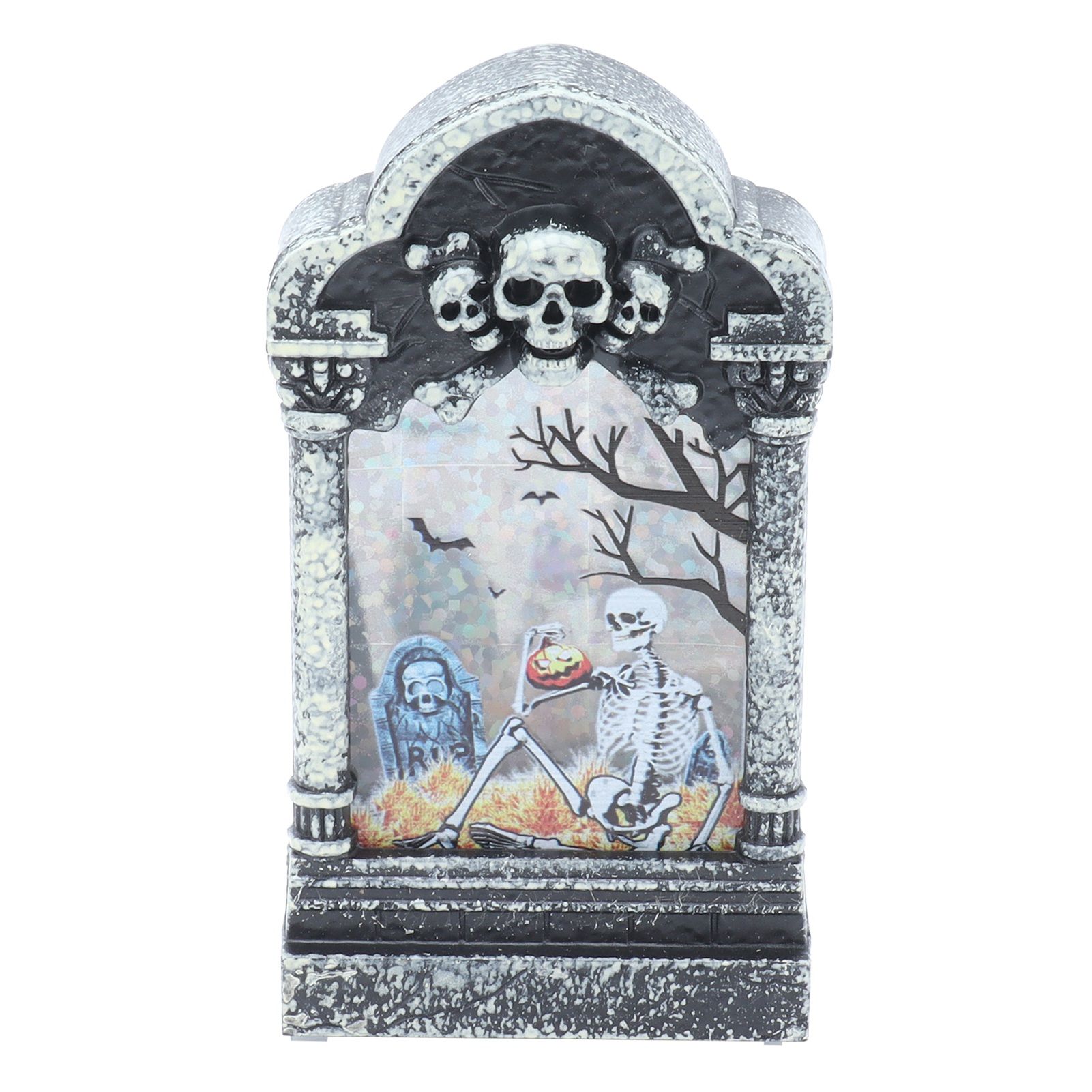 Halloween Tombstone Shaped Light Portable Festival Decorative Lamp for Bar Party HomeSkeleton - Image 1