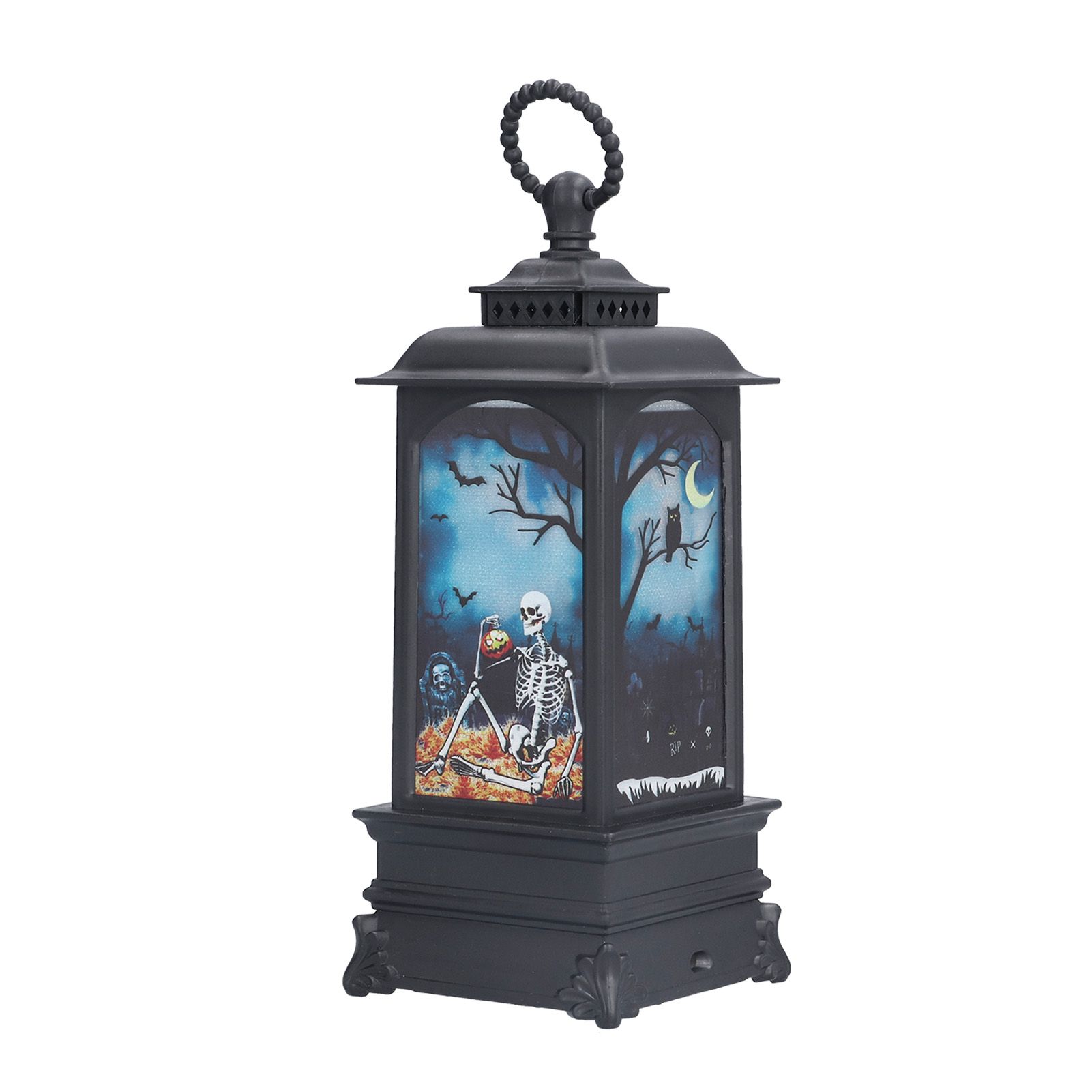 Halloween Lantern LED Flameless Exquisite Beautiful Vintage Battery Powered Halloween LampSkull - Image 3