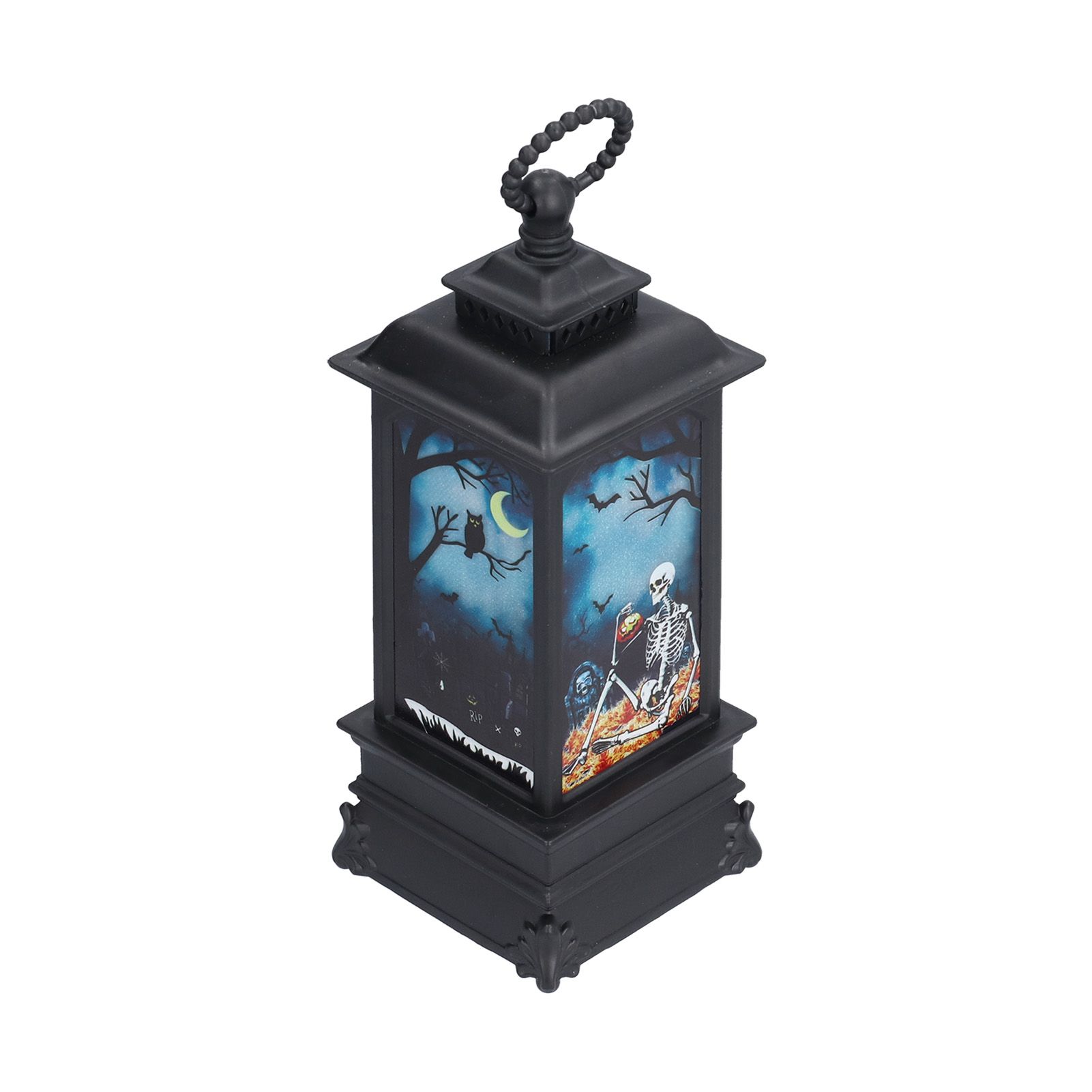 Halloween Lantern LED Flameless Exquisite Beautiful Vintage Battery Powered Halloween LampSkull - Image 5