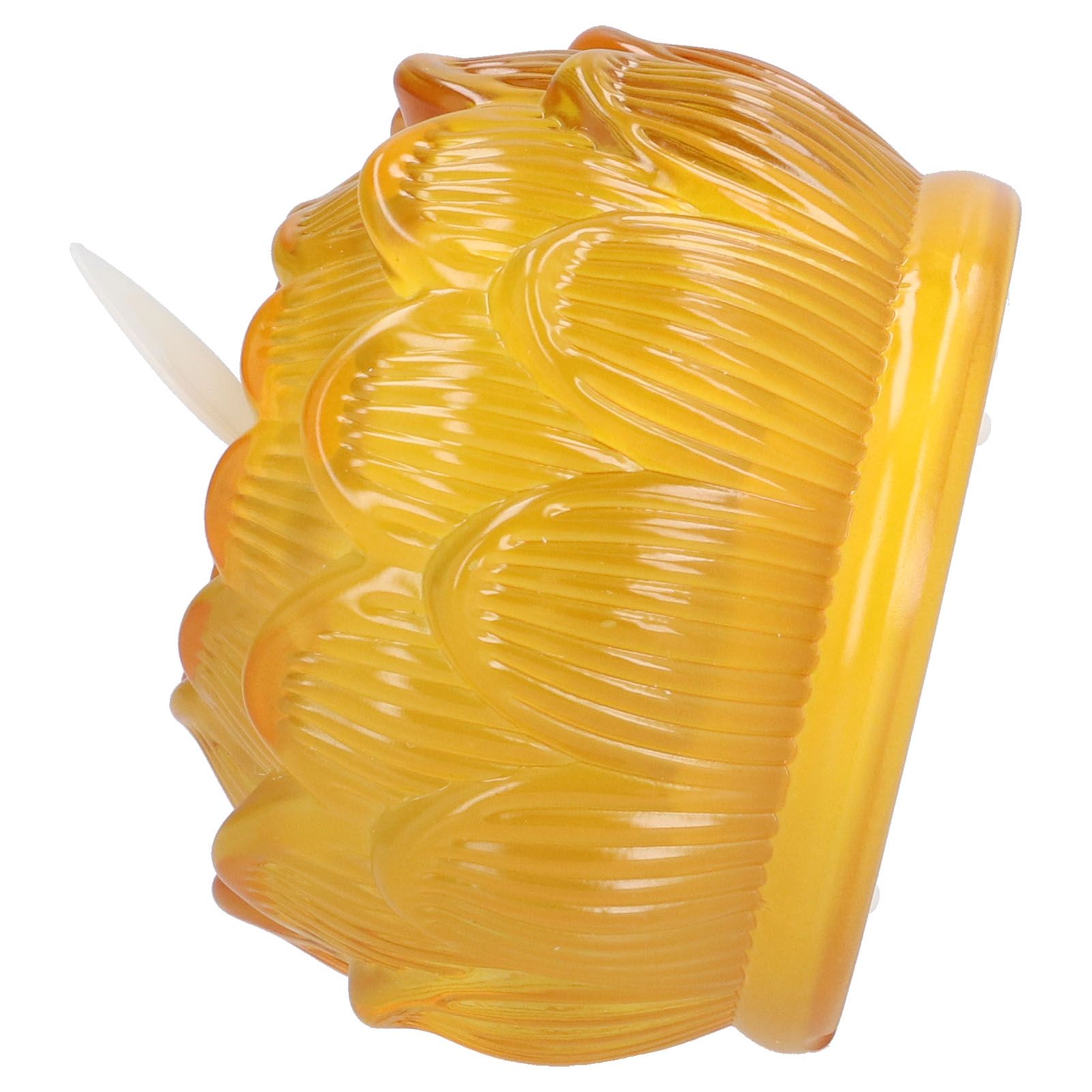 LED Flower Lamp Imitation Glass Yellow Light Electronic Candle Lotus Flower Decor for Home OfficeYellow - Image 7