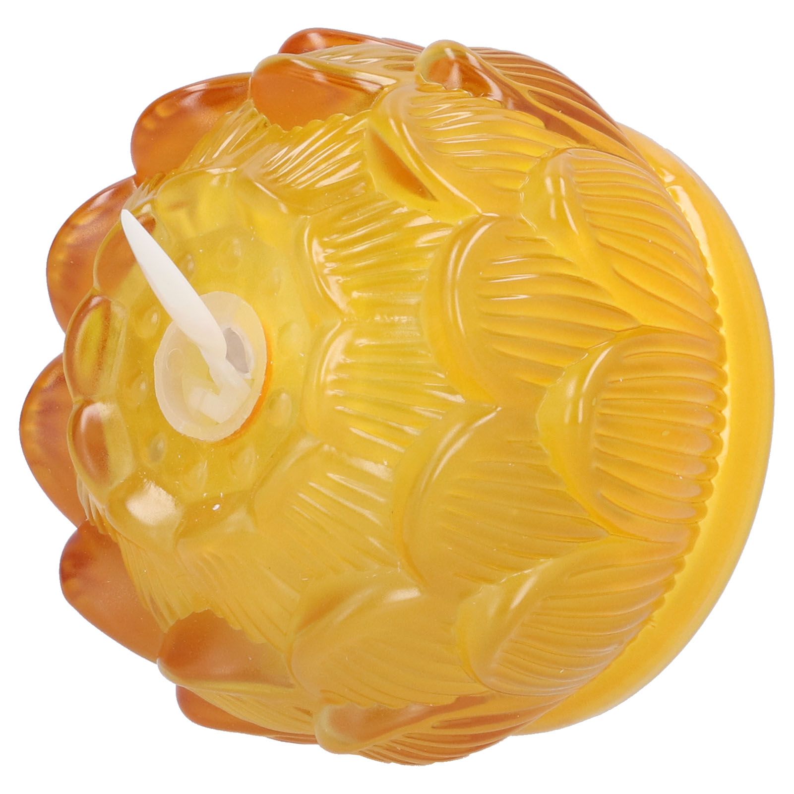 LED Flower Lamp Imitation Glass Yellow Light Electronic Candle Lotus Flower Decor for Home OfficeYellow - Image 8