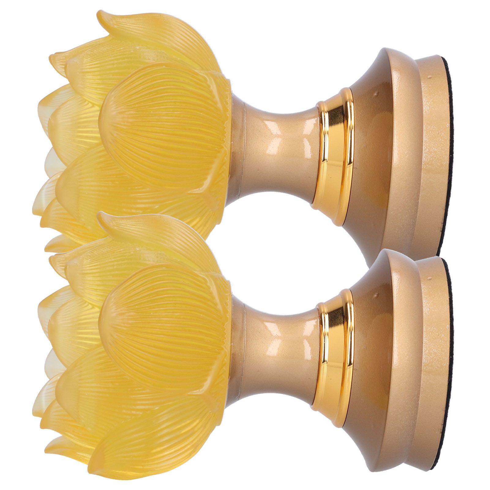 2Set LED Lotus Buddha Lamp Imitated Colored Glaze Prayer Light Home Meditation Buddhist SuppliesAU Plug 100‑240V - Image 4