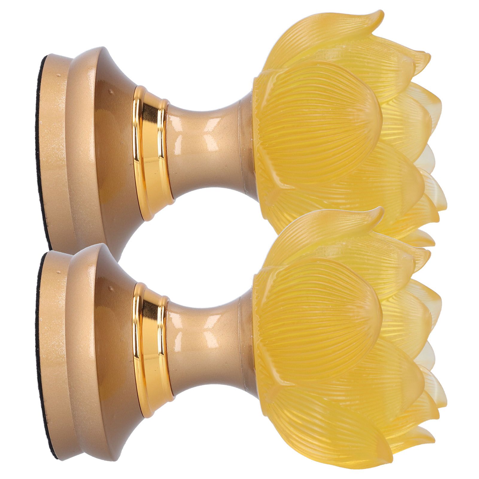 2Set LED Lotus Buddha Lamp Imitated Colored Glaze Prayer Light Home Meditation Buddhist SuppliesAU Plug 100‑240V - Image 5