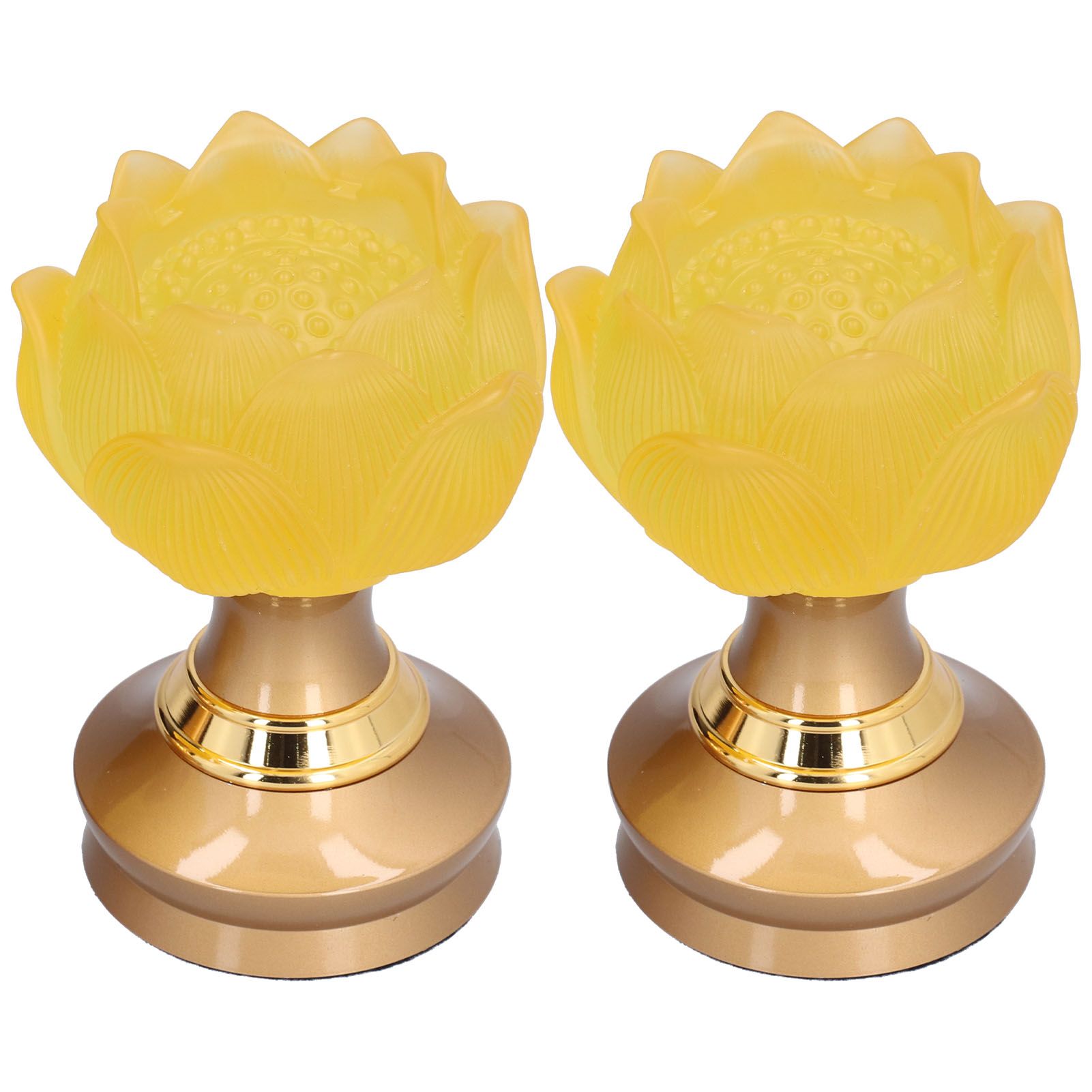 2 Set LED Buddhist Light Yellow Buddha Lamp Adjustable Buddhist Flower Light Buddhism SupplyAU Plug 100-240V - Image 3