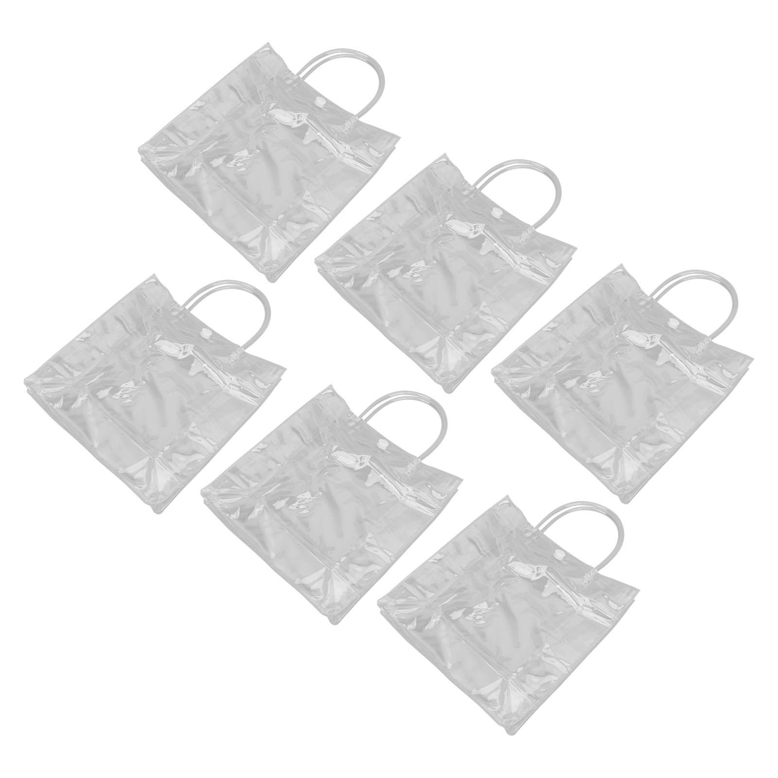 20pcs Transparent Gift Bags Large Capacity Simple Multifunctional 20cmx20cmx8cm PVC Goodie Wrap Bags for Flower Candy - Image 6