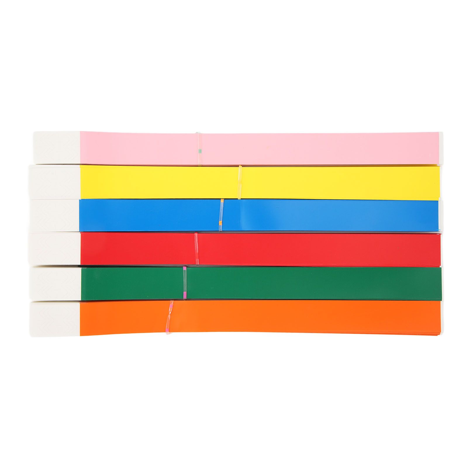 600PCS Party Wristbands Synthetic Paper Colorful Waterproof Hand Bands Adhesive Comfortable Party Bracelets for Events Concerts Festival - Image 1
