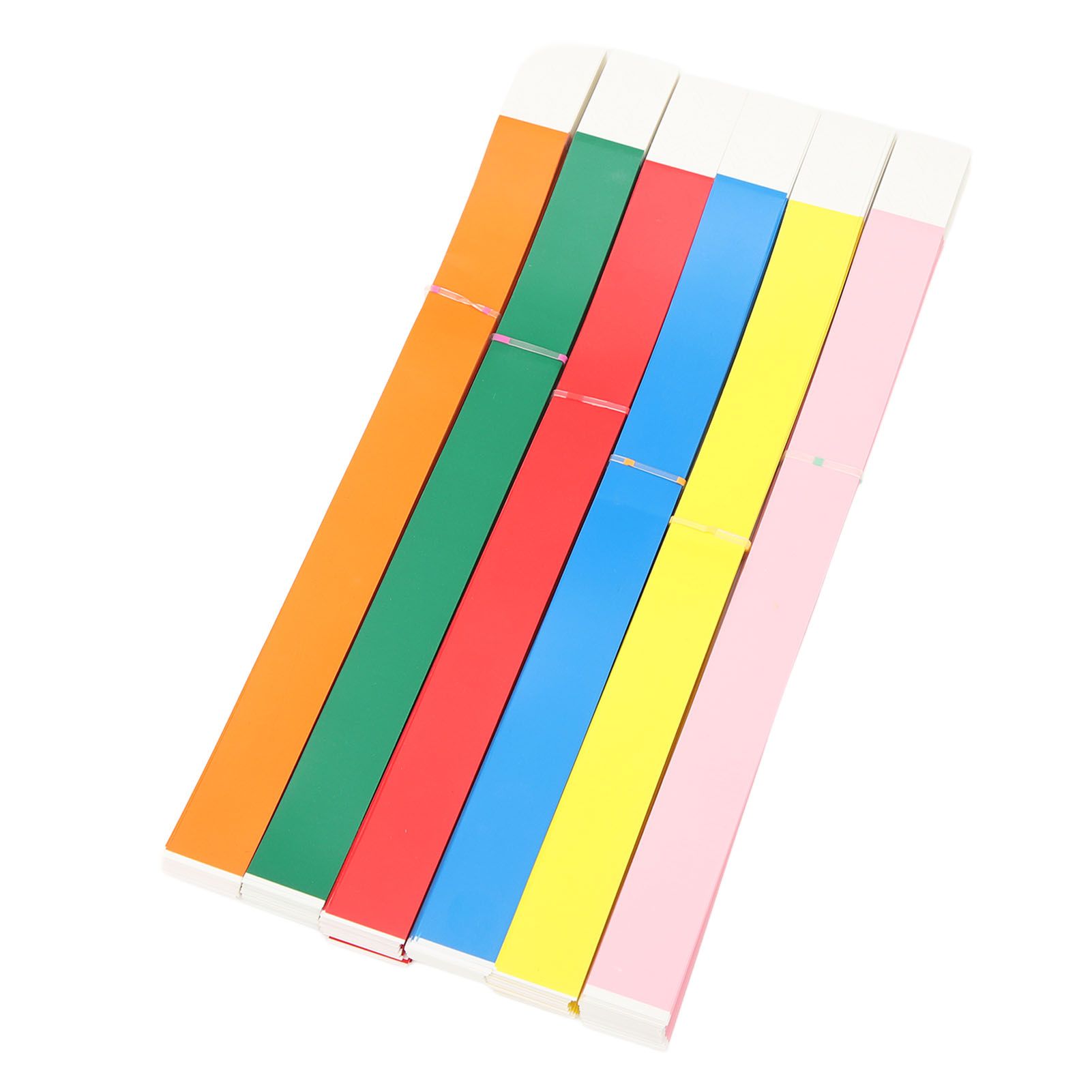 600PCS Party Wristbands Synthetic Paper Colorful Waterproof Hand Bands Adhesive Comfortable Party Bracelets for Events Concerts Festival - Image 2
