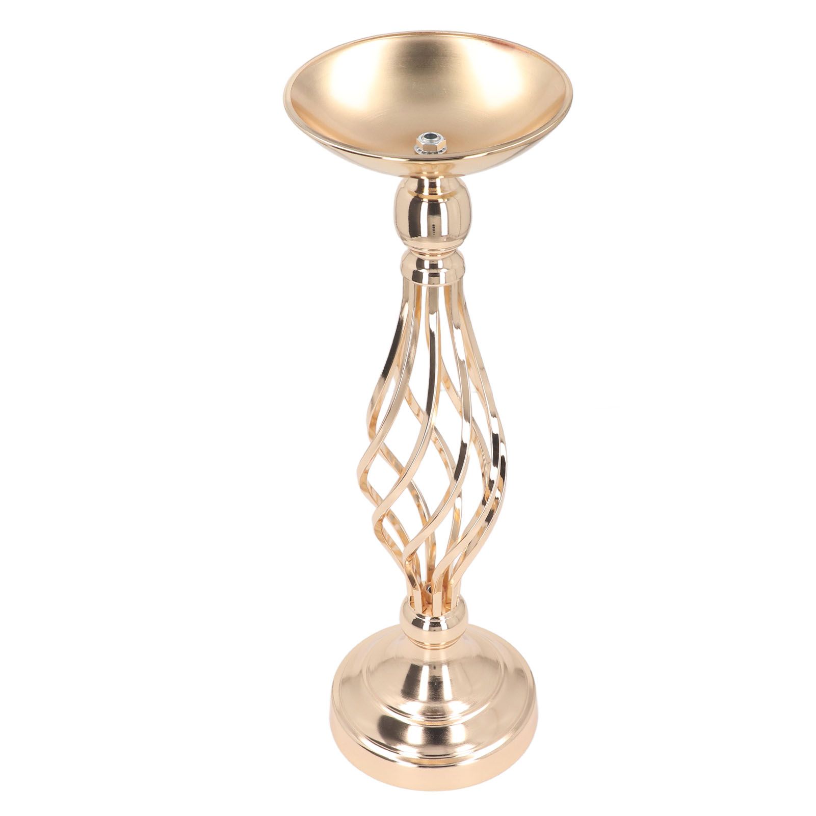 Table Candlestick Ornament Iron Twisted Curb Candle Holder Decorative Ornament Wedding Candlestick Decoration Gold S - Image 7