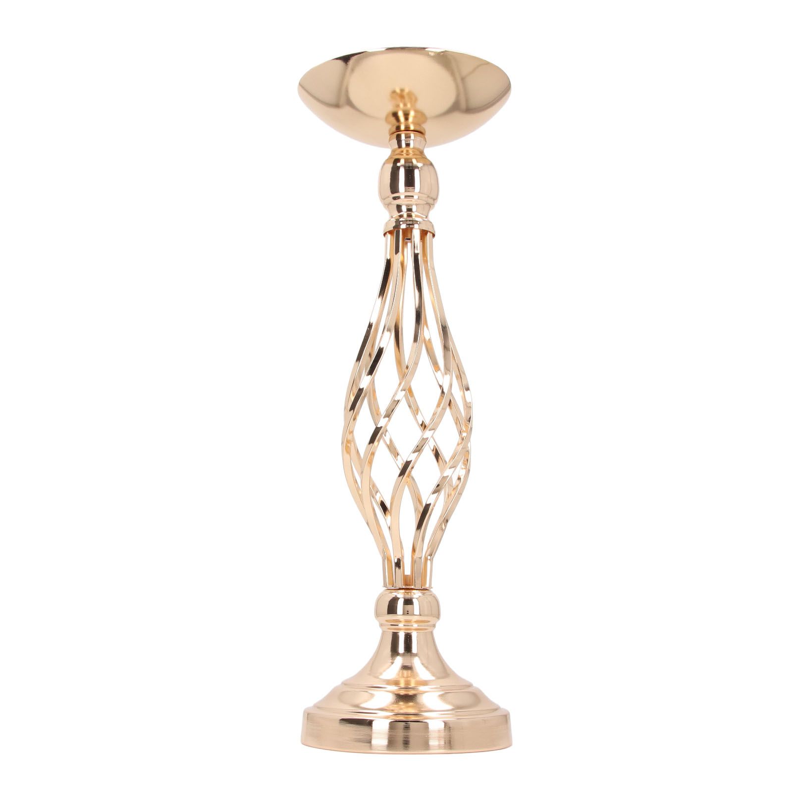 Table Candlestick Ornament Iron Twisted Curb Candle Holder Decorative Ornament Wedding Candlestick Decoration Gold S - Image 8