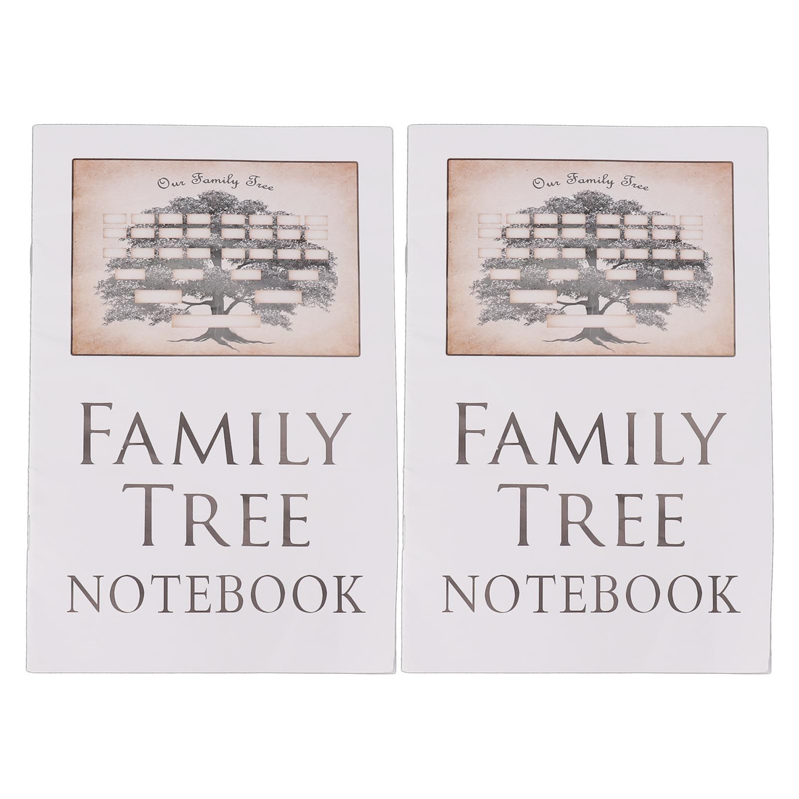 2Pcs Family Tree Notebook 16 Pages Double Sides Family History Record Book Workbook for Family Office Stationery - Image 1